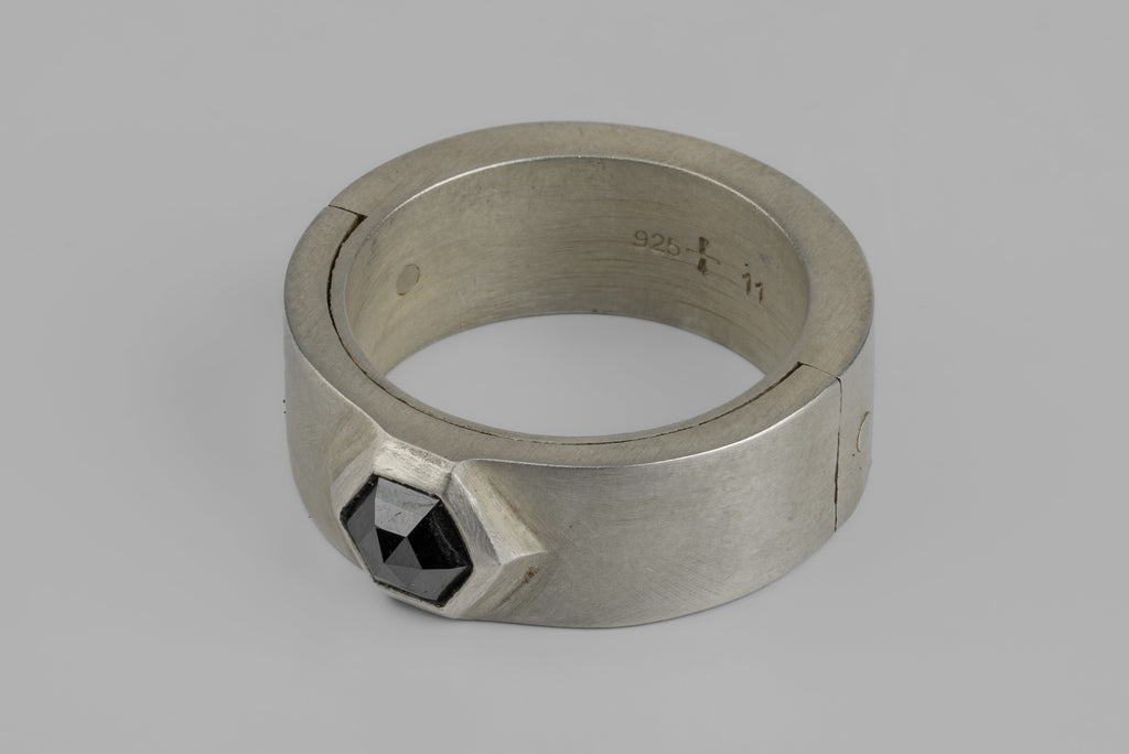 Sistema Ring (Black Hex Diamond, 1.05 CT, 9mm, DA+BLKDIA)