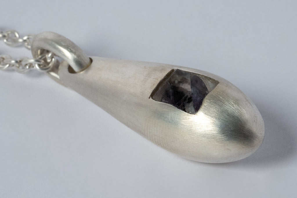 Chrysalis Necklace (Cremaster Emergence, Fluorite, MA+FLO)