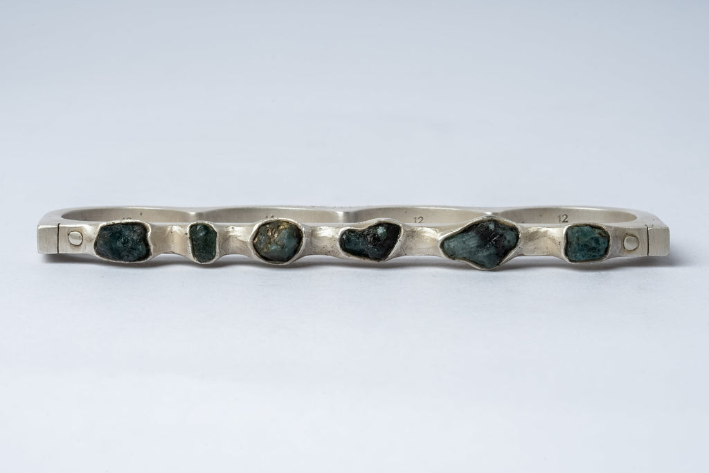 Plate Ring Four Finger (Terrestrial Surfaced, 4mm, DA+GRAN)