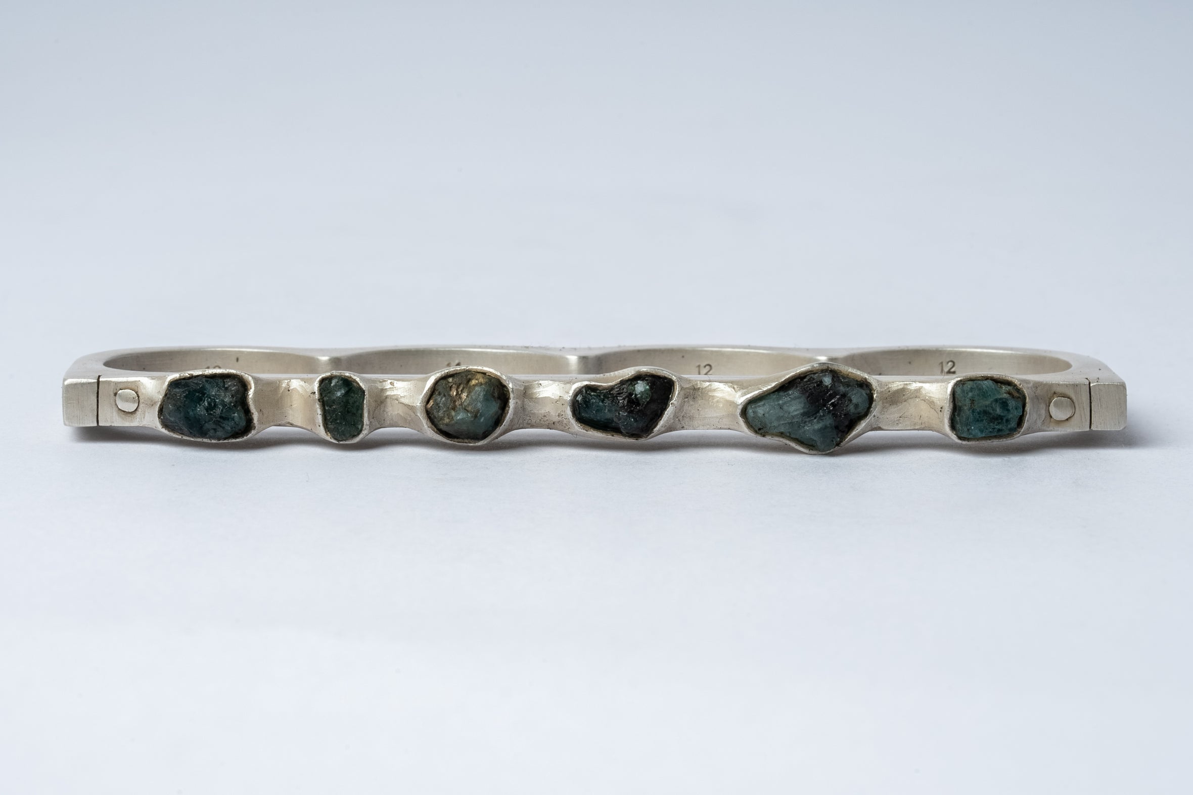 Plate Ring Four Finger (Terrestrial Surfaced, 4mm, DA+GRAN)