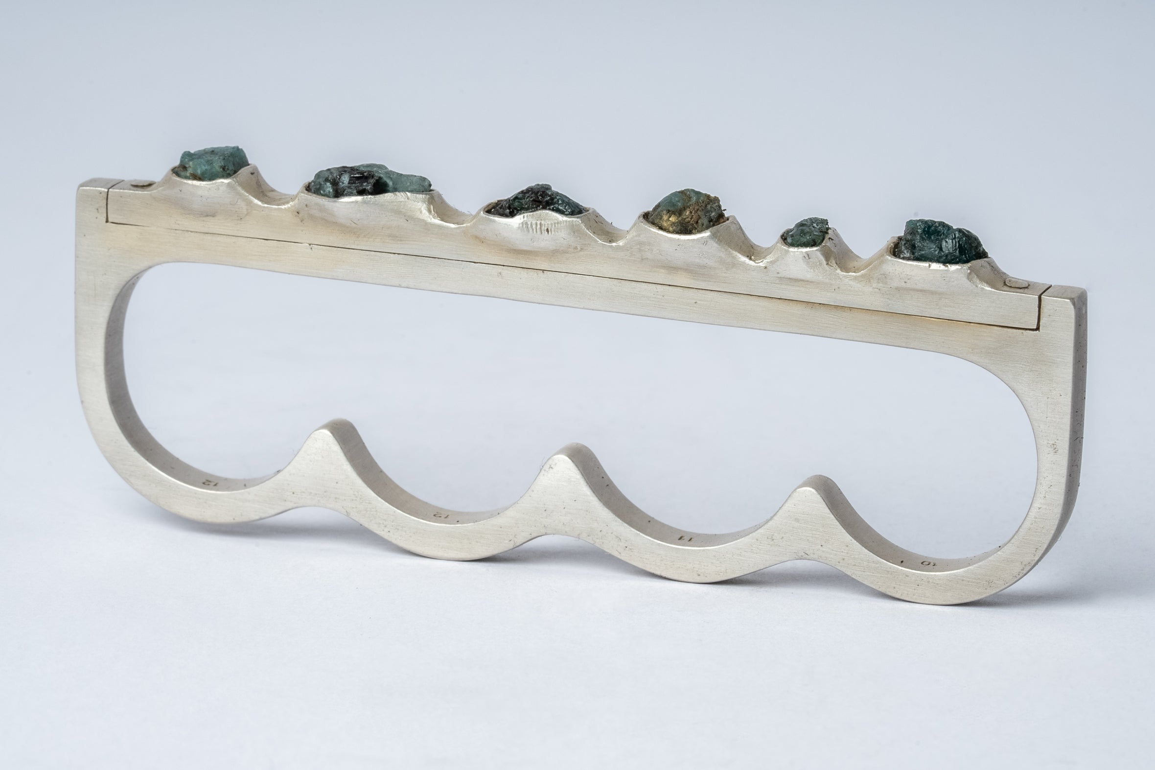 Plate Ring Four Finger (Terrestrial Surfaced, 4mm, DA+GRAN)