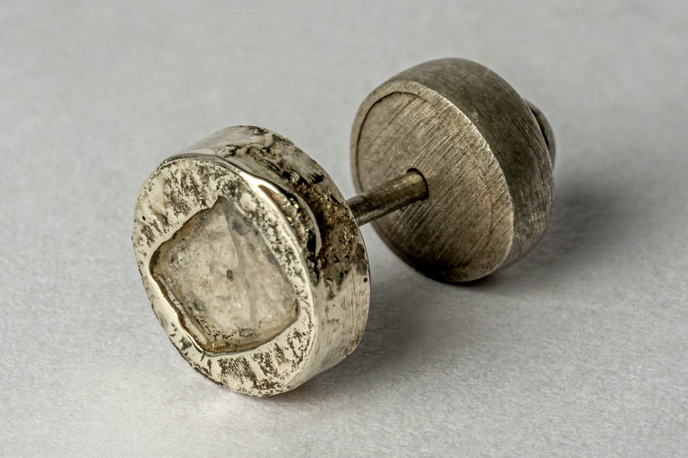 Stud Earring (Fuse, 0.2 CT, Diamond Slab, DA10KW+DIA)