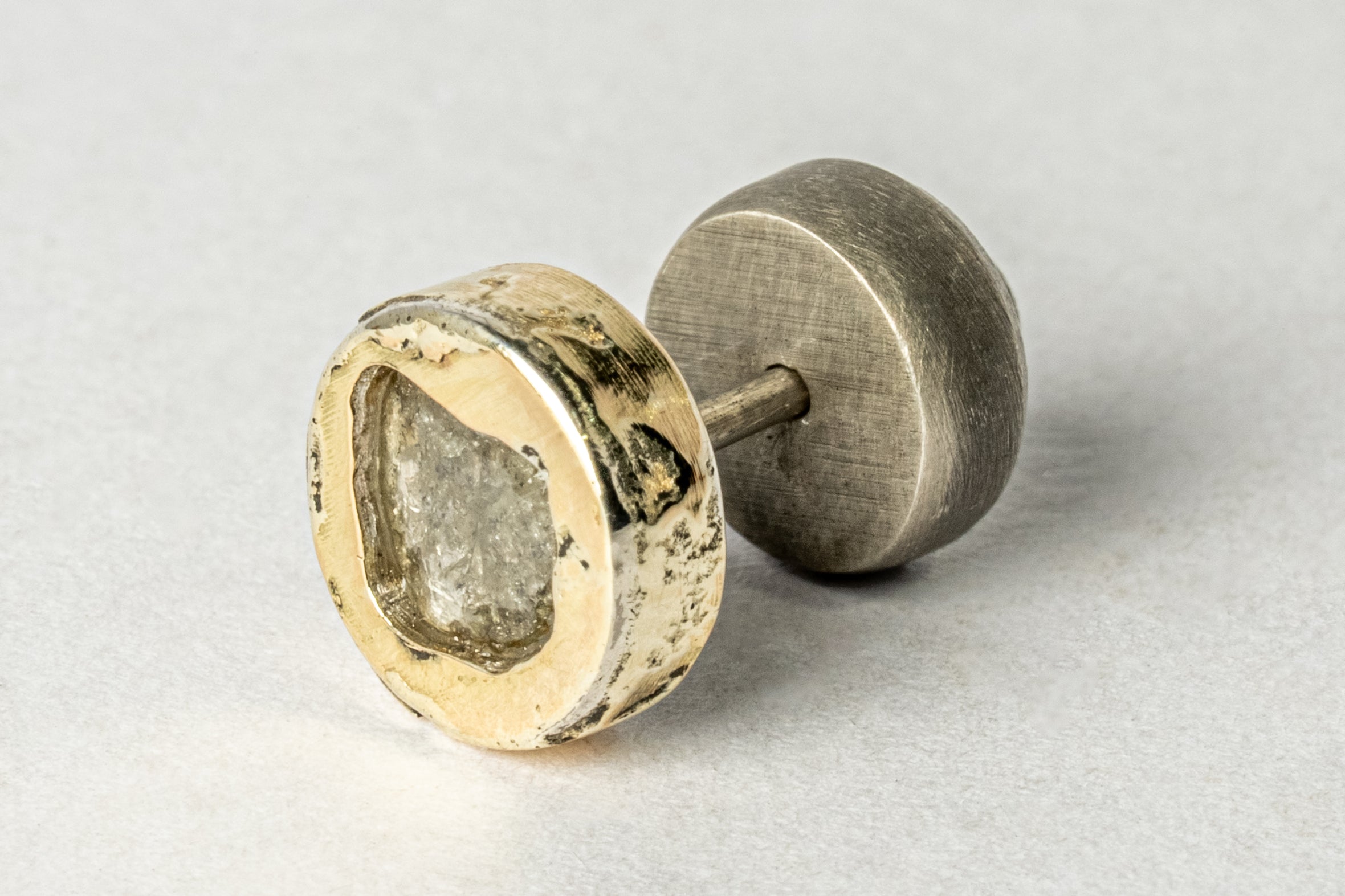 Stud Earring (Fuse, 0.2 CT, Diamond Slab, DA18K+DIA)