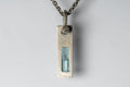 Plate Necklace (50cm, U-Bolt Var., Adaptation, Aquamarine, DA+AQU)