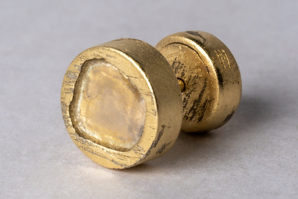 Stud Earring (0.4 CT, Diamond Slab, AGA+DIA)