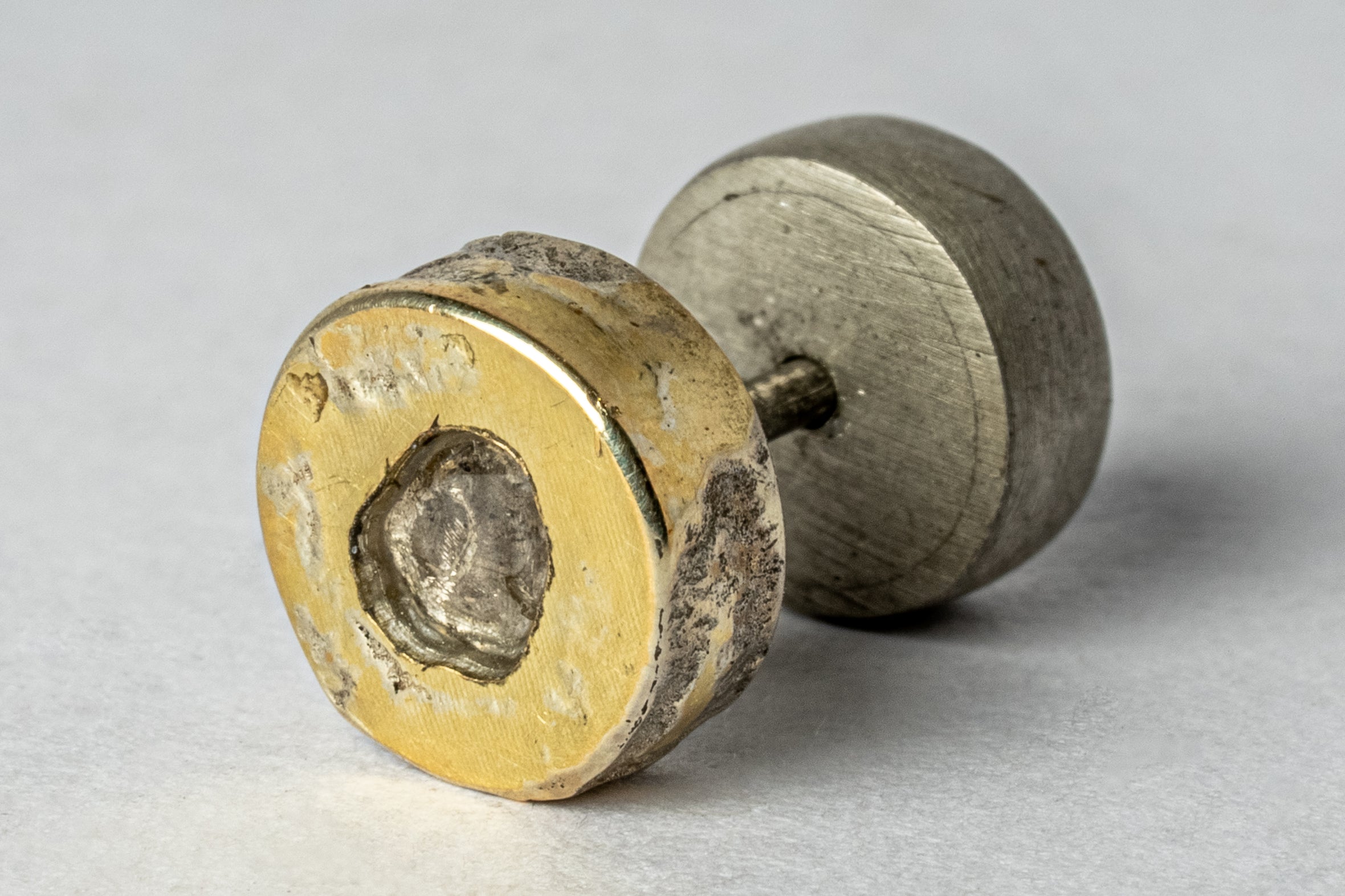 Stud Earring (Fuse, 0.2 CT, Tiny Faceted Diamond Slab, DA18K+FCDIA)