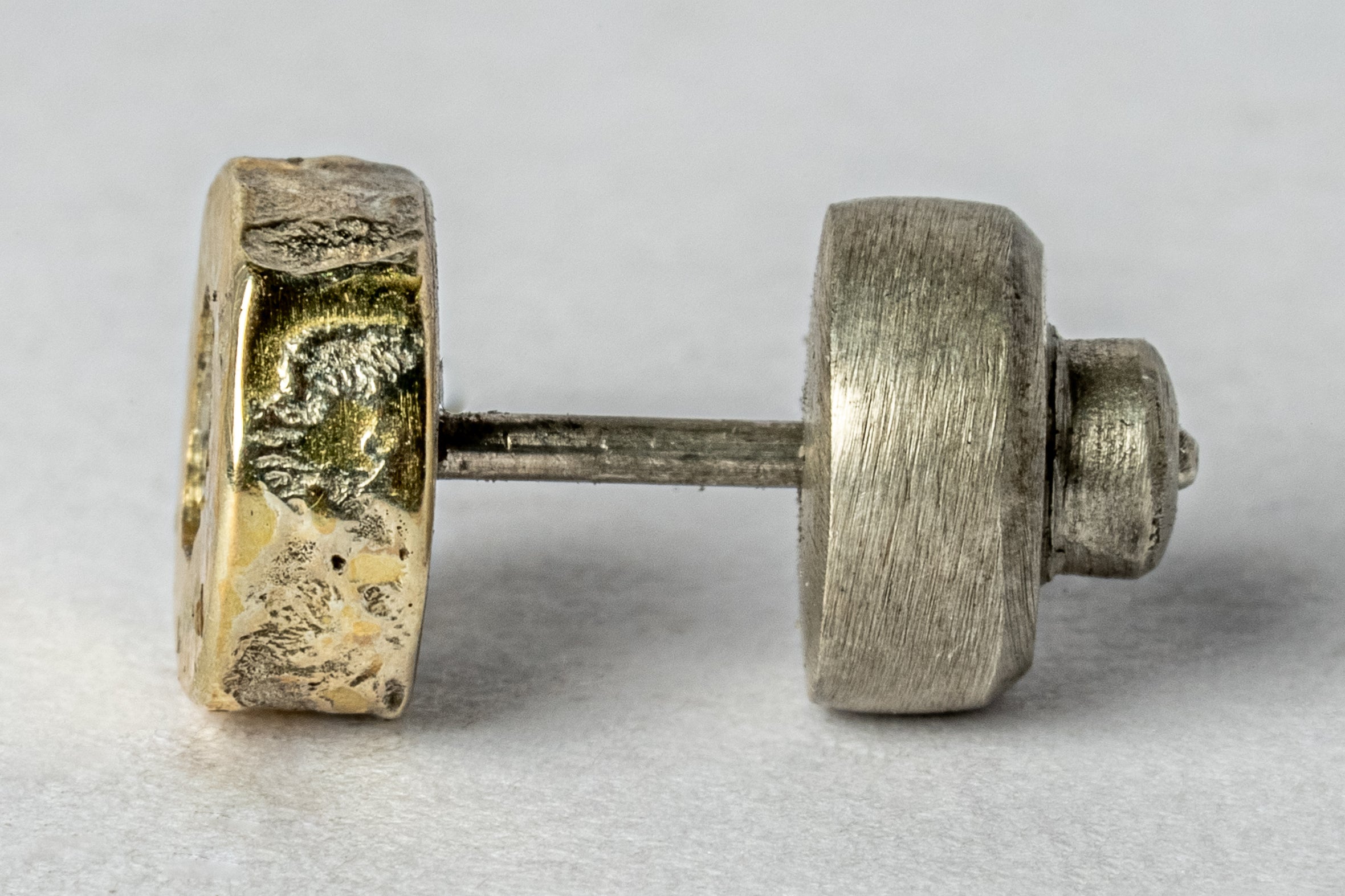 Stud Earring (Fuse, 0.2 CT, Tiny Faceted Diamond Slab, DA18K+FCDIA)