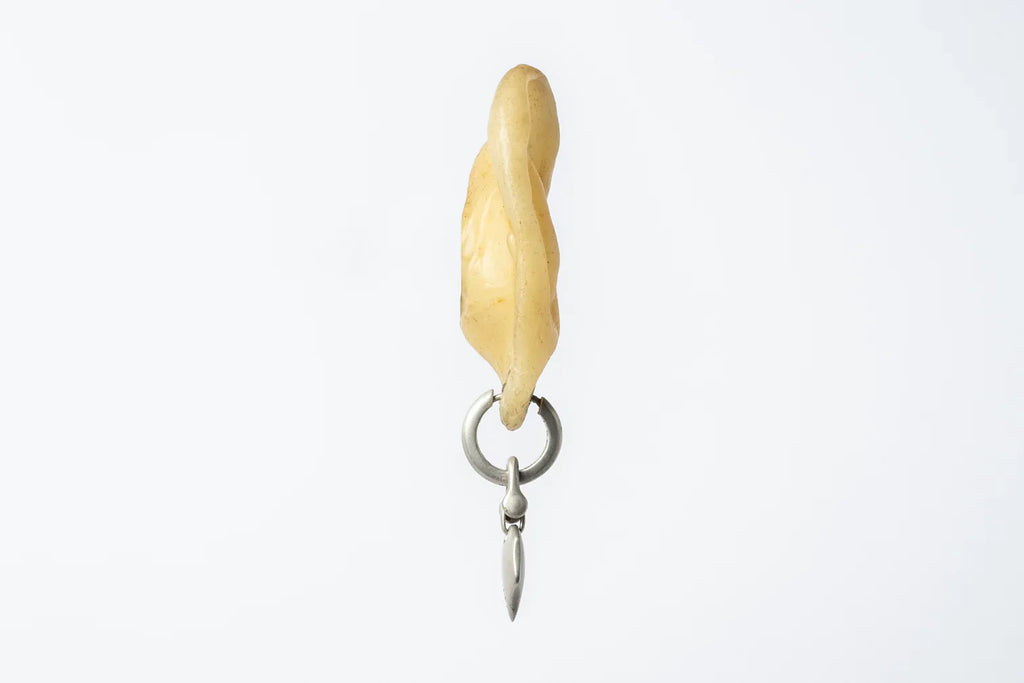 Jazz's Solid Heart Earring (Extra Small, 0.2 CT, Tiny Faceted Diamond Slab, DA+FCDIA)