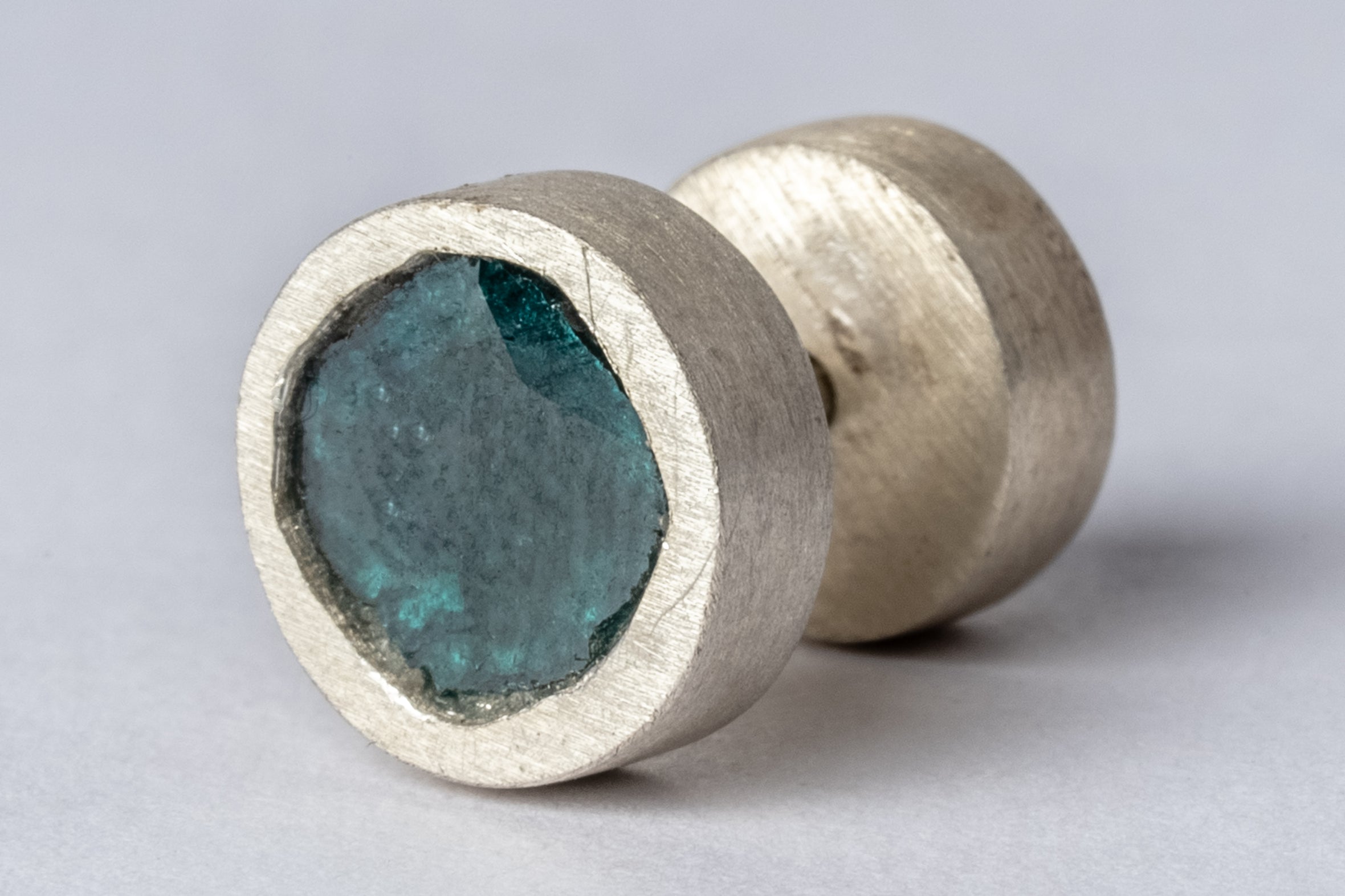 Stud Earring (0.2 CT, Blue Diamond Slab, MA+BDIA)