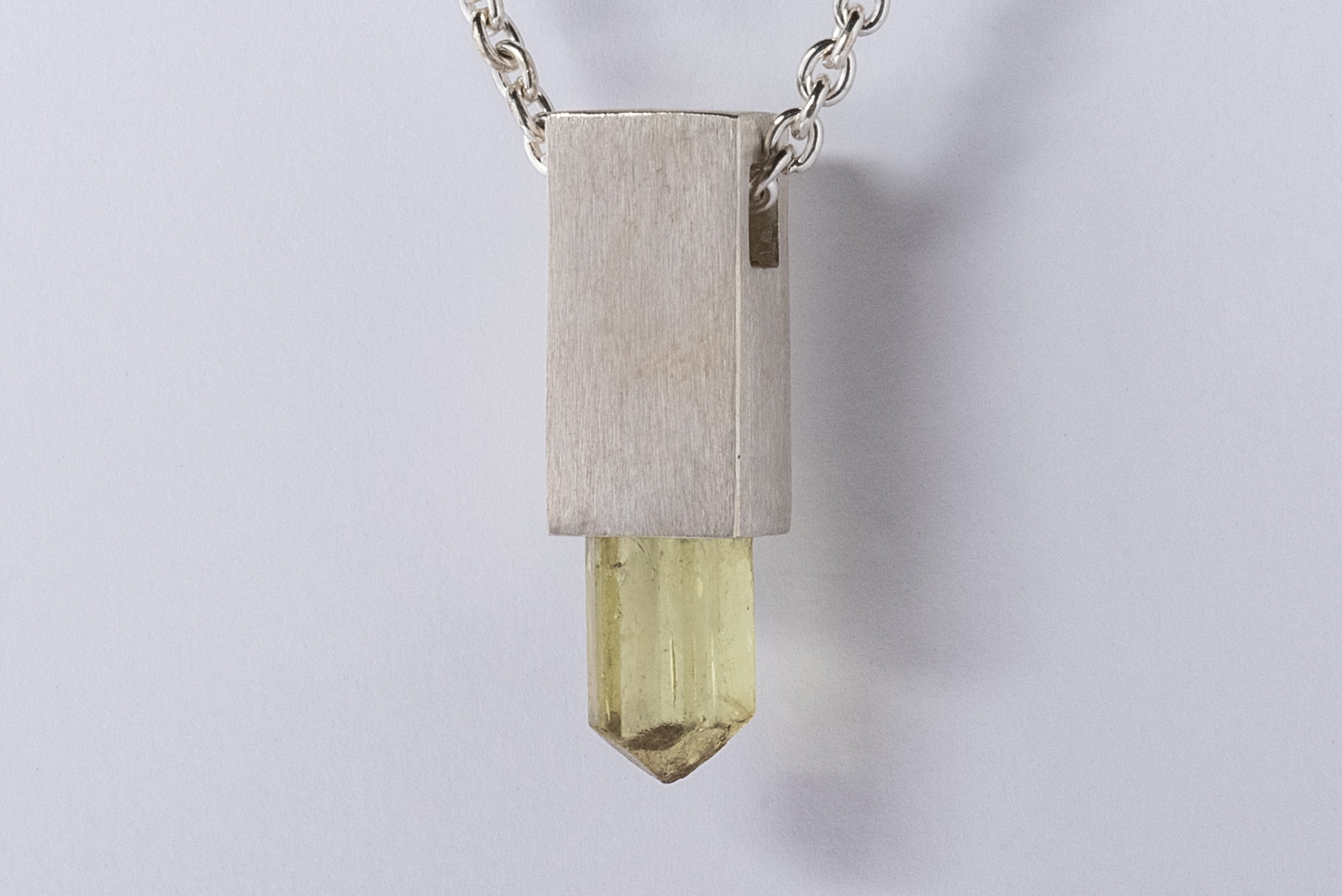 Talisman Cuboid Necklace (Apatite, MA+APA)