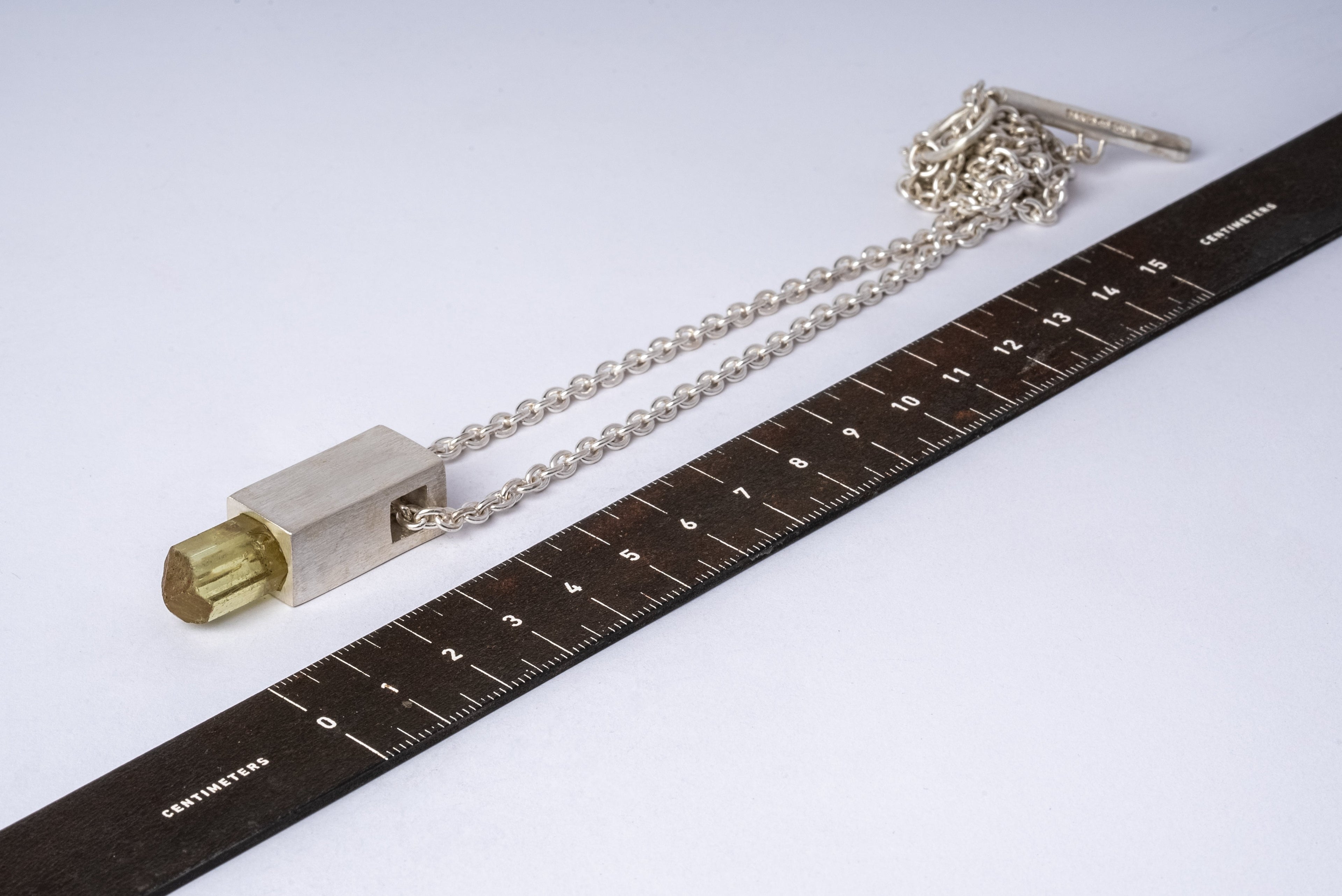 Talisman Cuboid Necklace (Apatite, MA+APA)