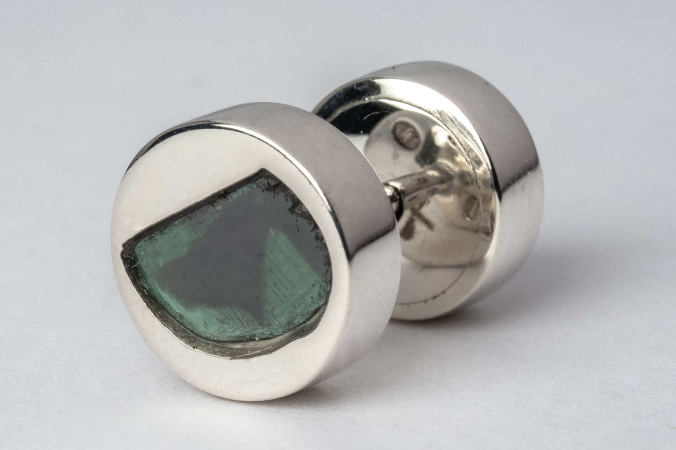 Stud Earring (0.2 CT, Blue Diamond Slab, PA+BDIA)