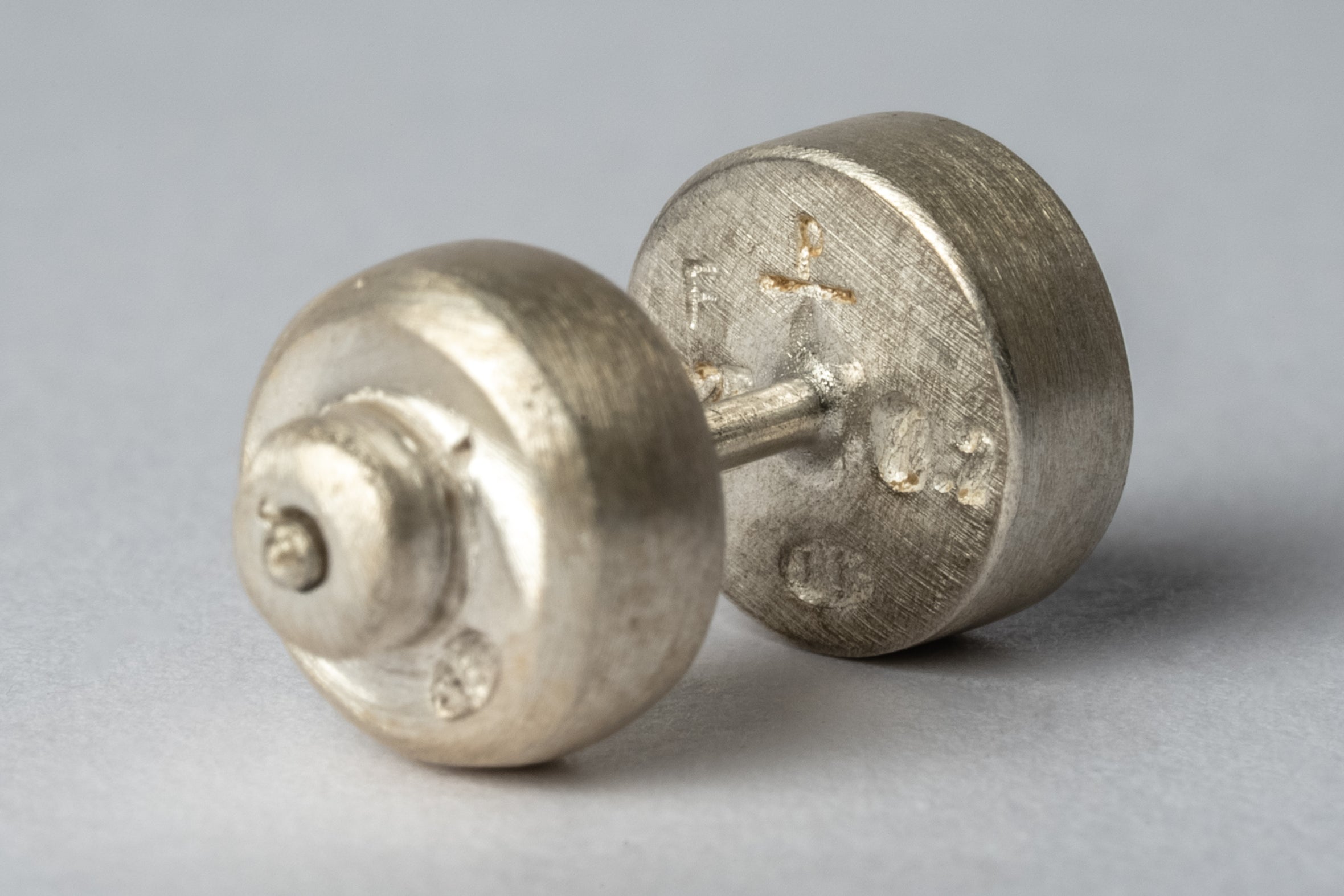 Stud Earring (0.2 CT, Tiny Faceted Diamond Slab, MA+FCDIA)