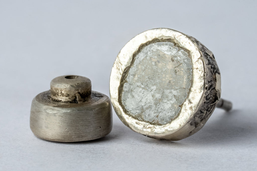 Stud Earring (Fuse, 0.4 CT, Diamond Slab, DA10KW+DIA)