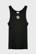 BIKER CROSS LOGO TANKTOP BLACK