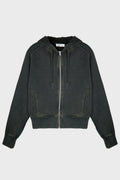 SLIM ZIP UP WASHED BLACK