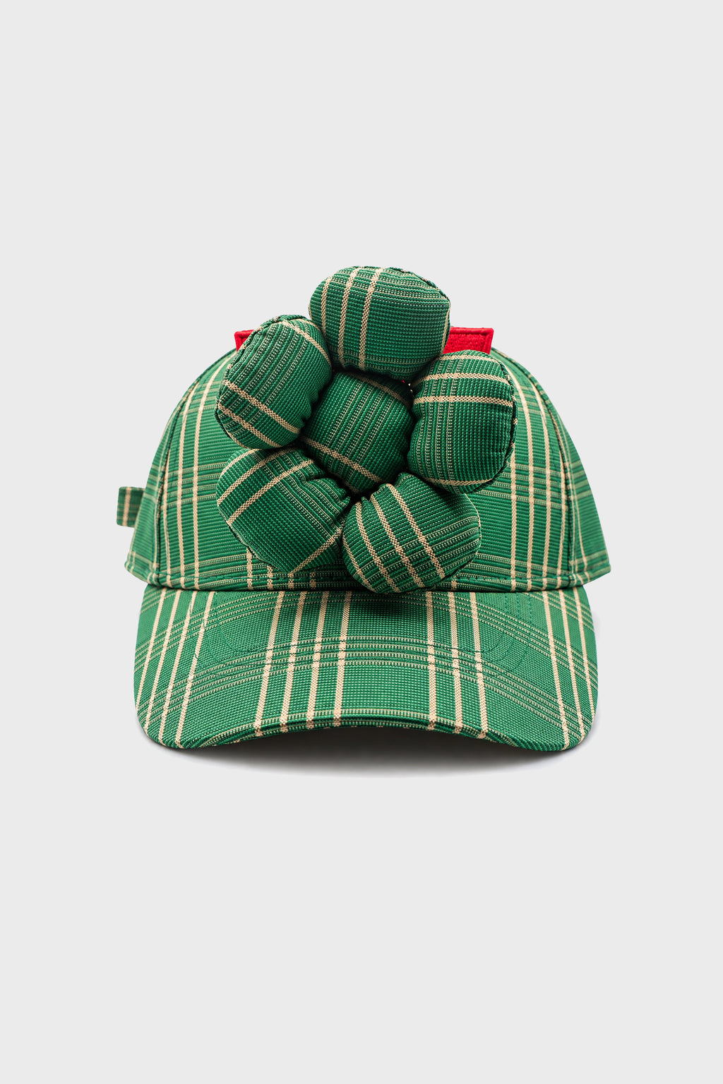 FLOWER CAP FERN GREEN CHECK