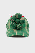 FLOWER CAP FERN GREEN CHECK