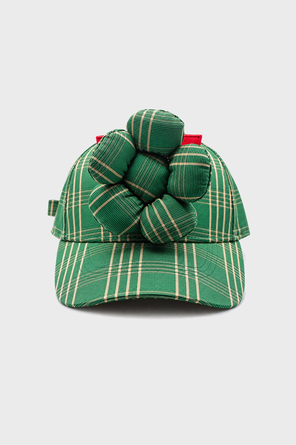 FLOWER CAP FERN GREEN CHECK