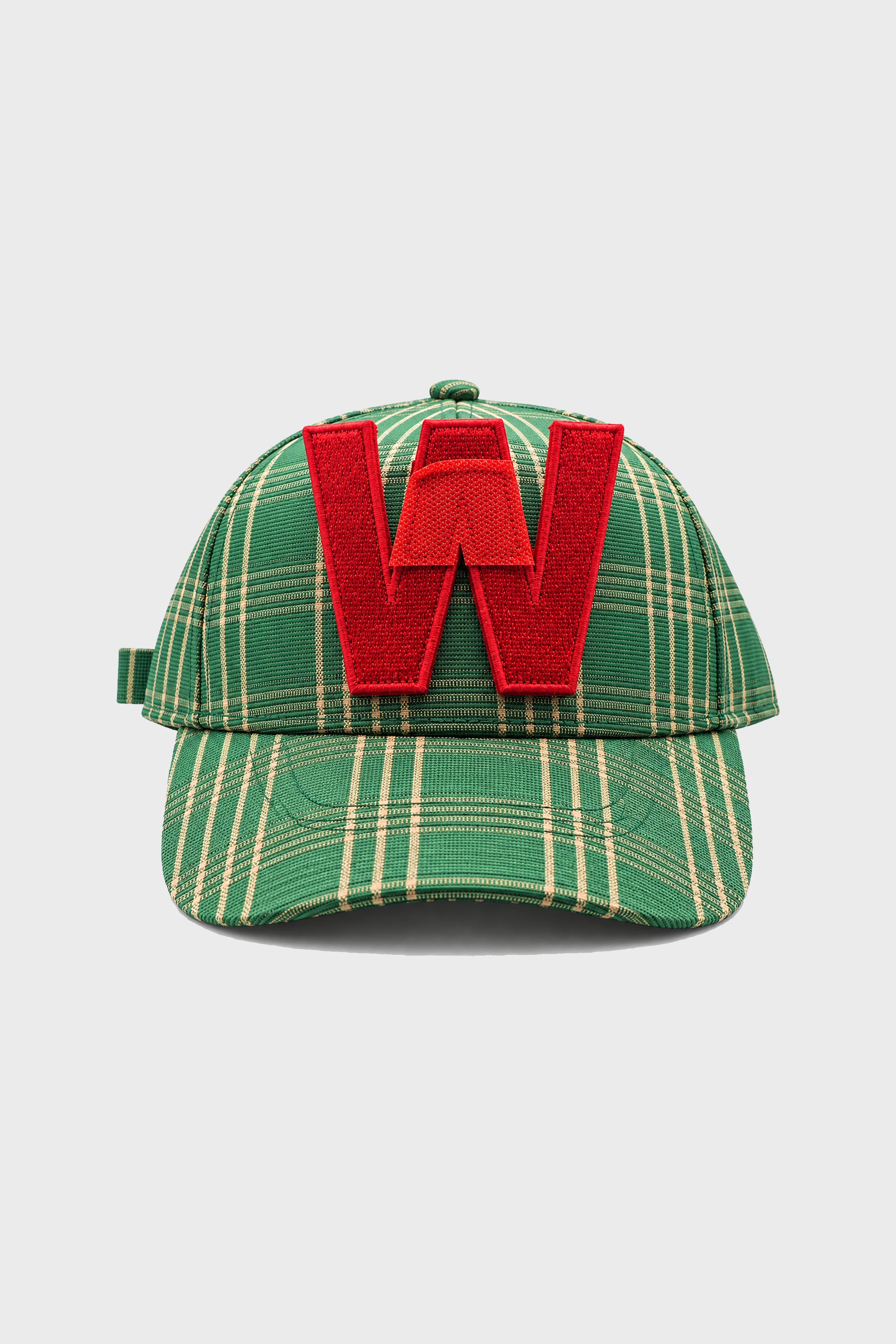 FLOWER CAP FERN GREEN CHECK