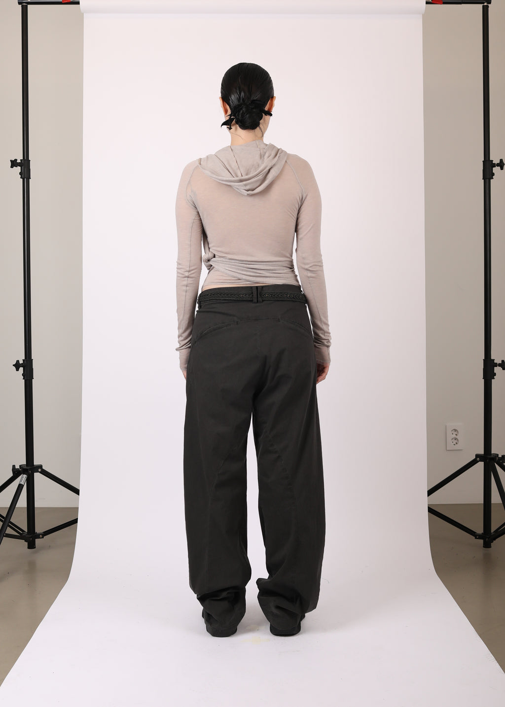 HOODED KNOT L/S WARM GREY