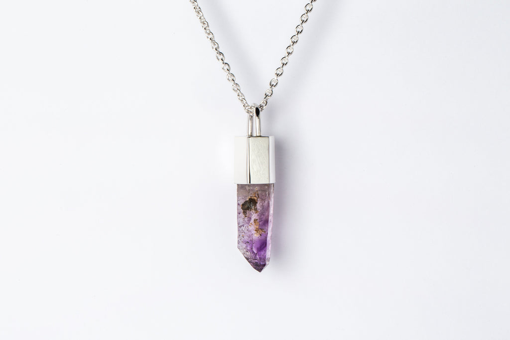 Talisman Necklace SPECIMEN (Brandberg Amethyst Quartz, PA+BAQ)