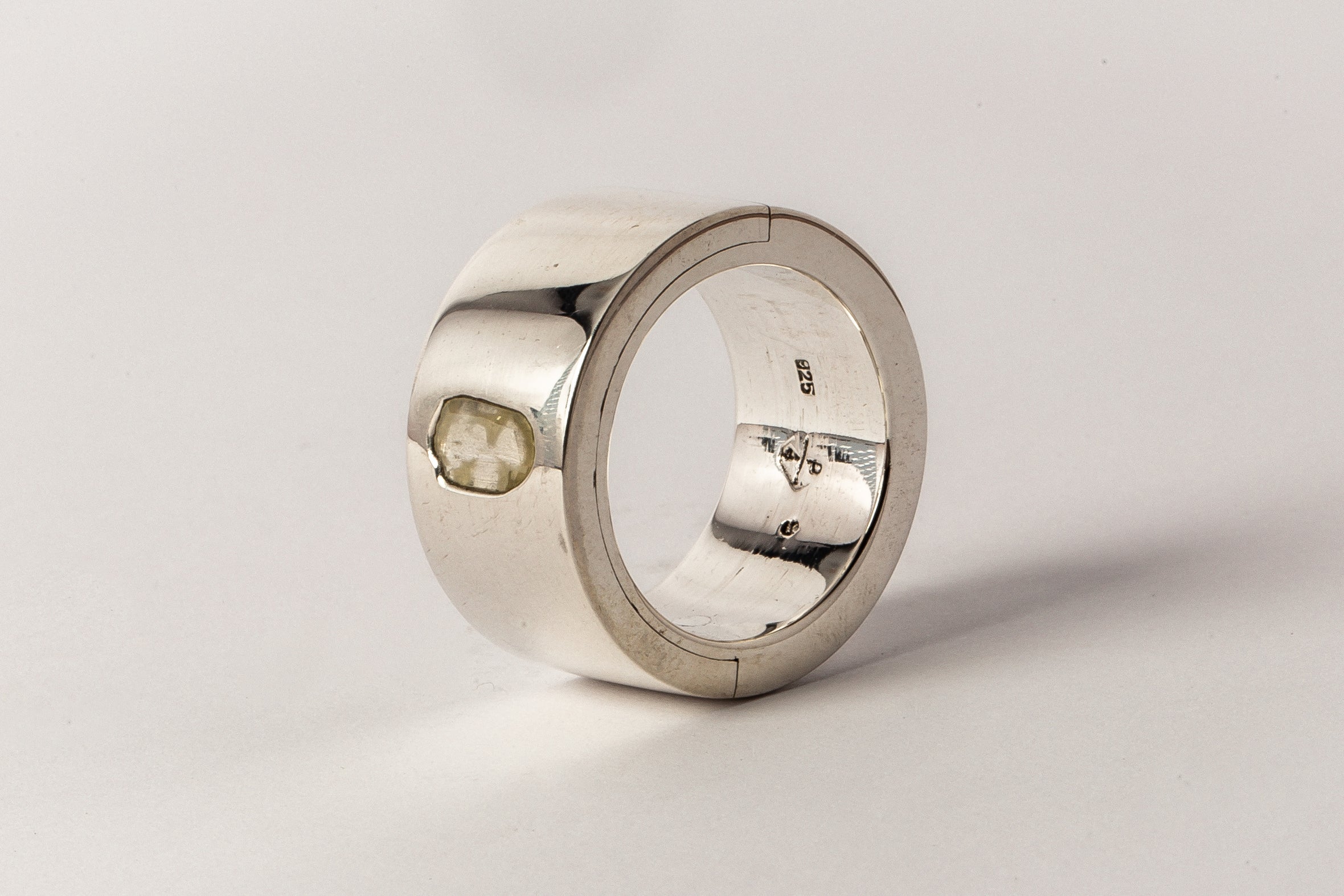 Sistema Ring (0.2 CT, Yellow Diamond Slab, 12mm, PA+YDIA)