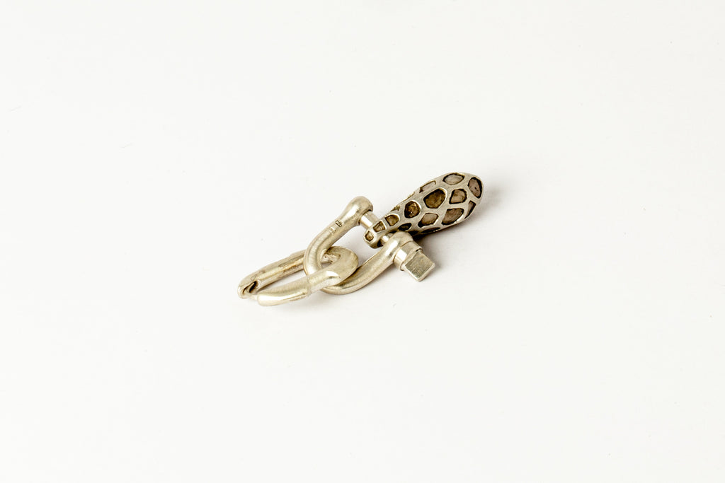 Deco Earring (Extra Small Link, Mega Pavé)