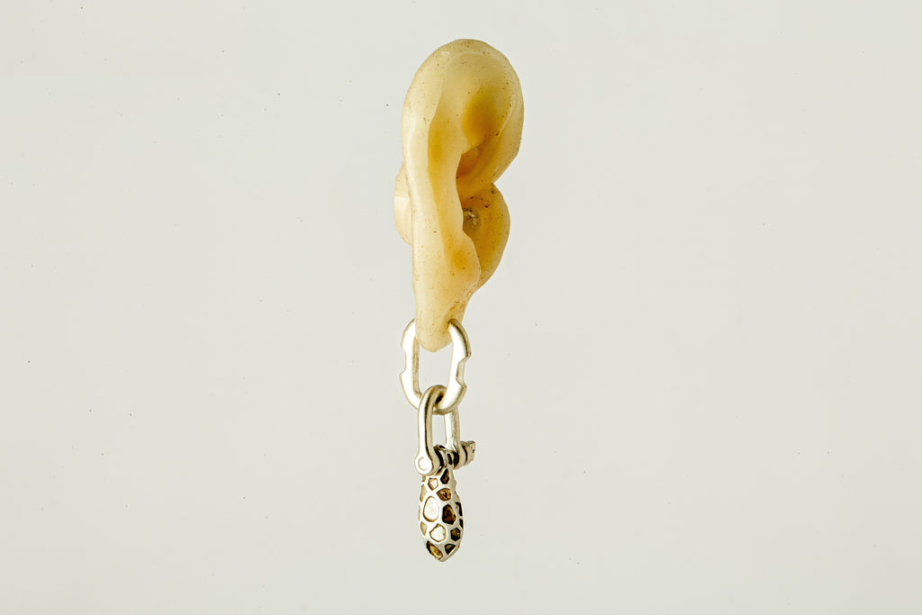 Deco Earring (Extra Small Link, Mega Pavé)