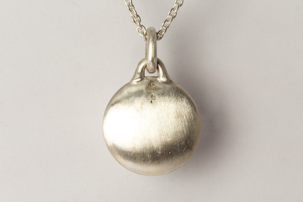 Disk Necklace (0.2 CT, Tiny Faceted Diamond Slab, 35mm)