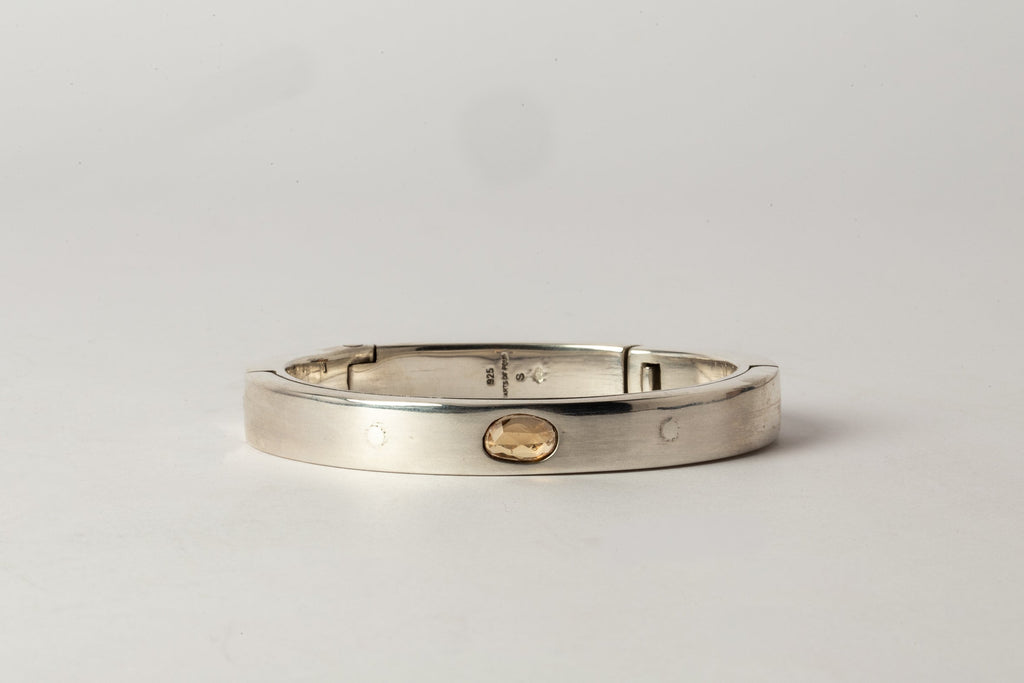 Sistema Bracelet v2 (1.0 CT, Orange Sapphire Faceted Slab, 9mm)