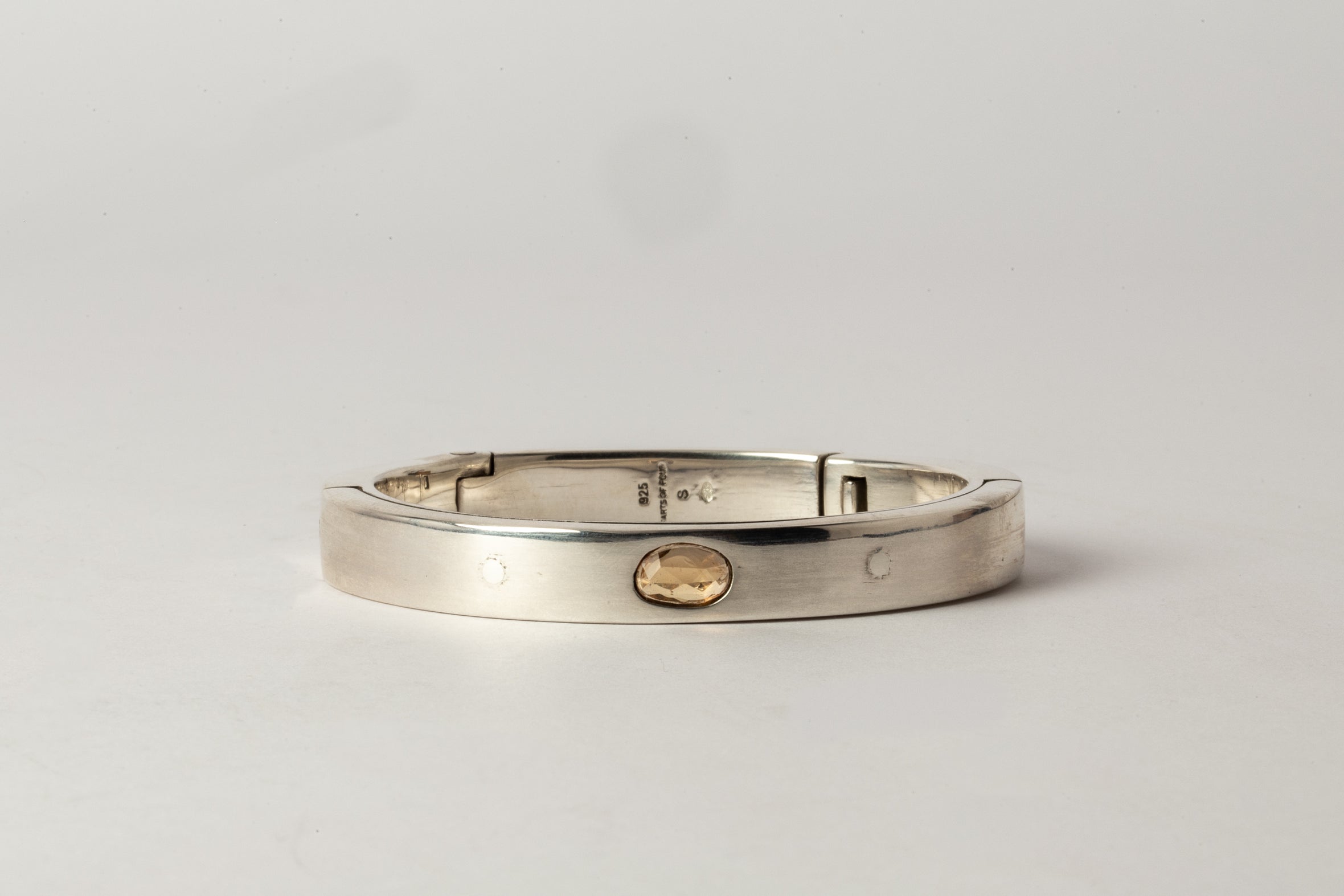 Sistema Bracelet v2 (1.0 CT, Orange Sapphire Faceted Slab, 9mm)