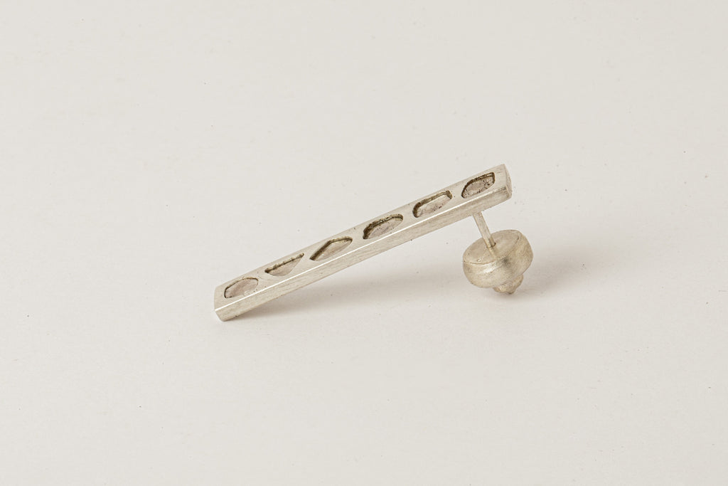 Plate Earring (0.6 CT, 6 Diamond Slabs)