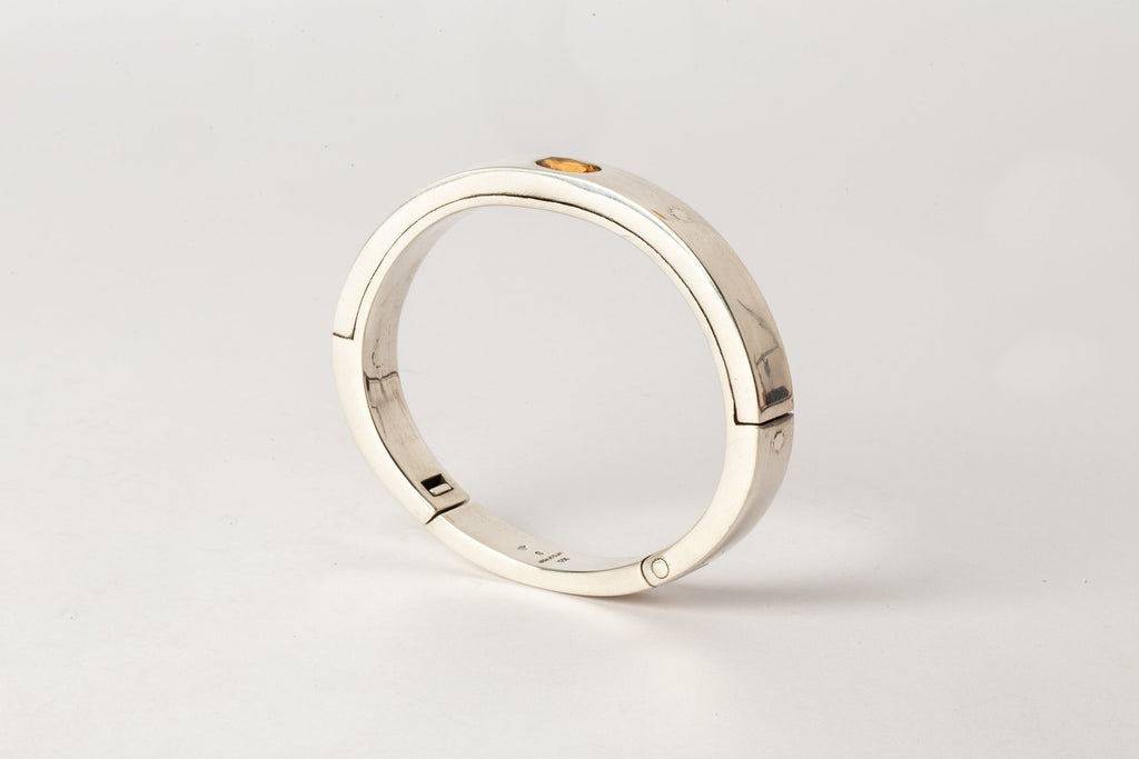 Sistema Bracelet v2 (1.0 CT, Orange Sapphire Faceted Slab, 9mm)