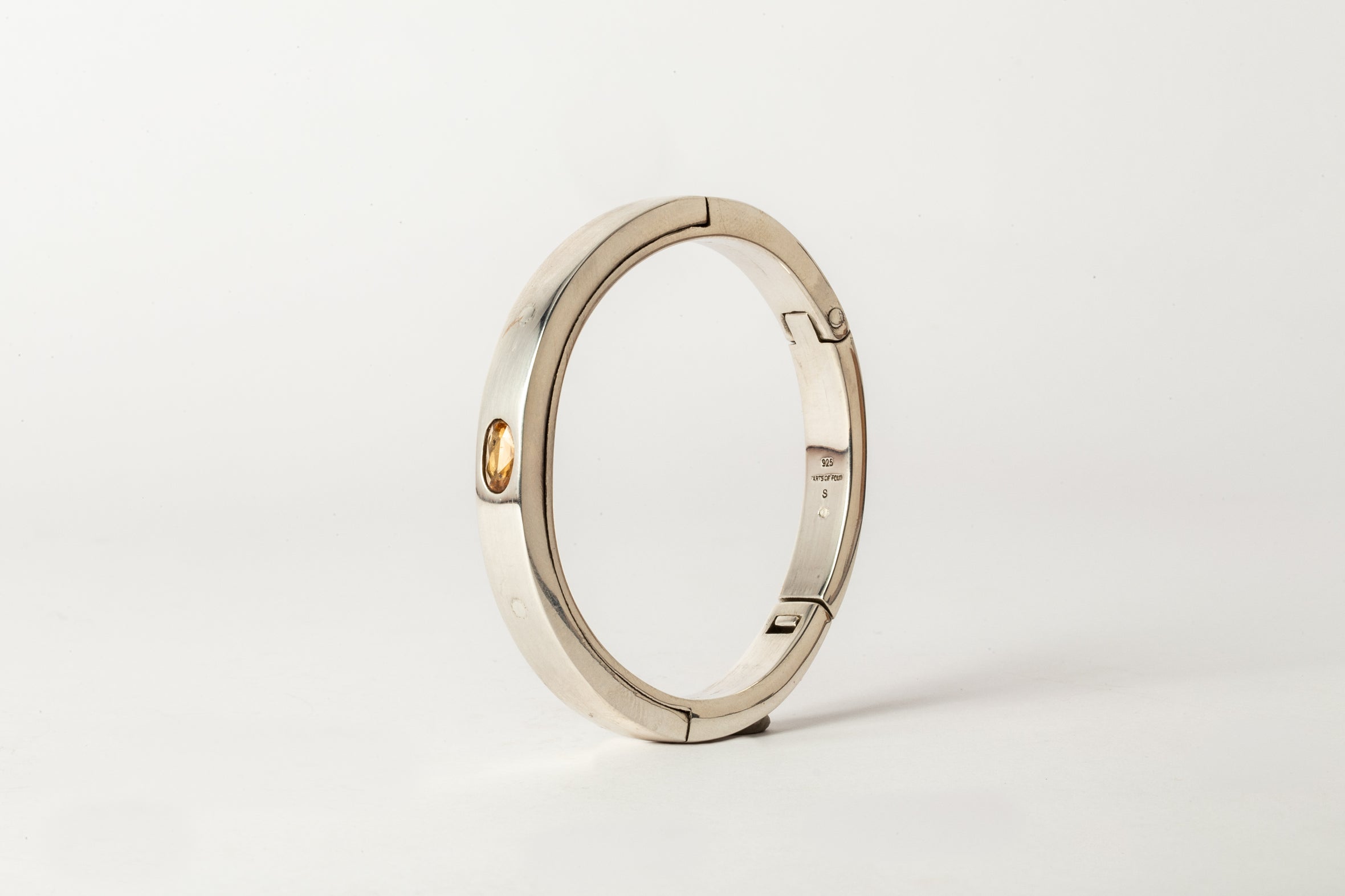 Sistema Bracelet v2 (1.0 CT, Orange Sapphire Faceted Slab, 9mm)