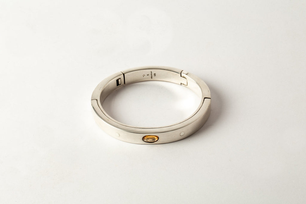 Sistema Bracelet v2 (1.0 CT, Orange Sapphire Faceted Slab, 9mm)