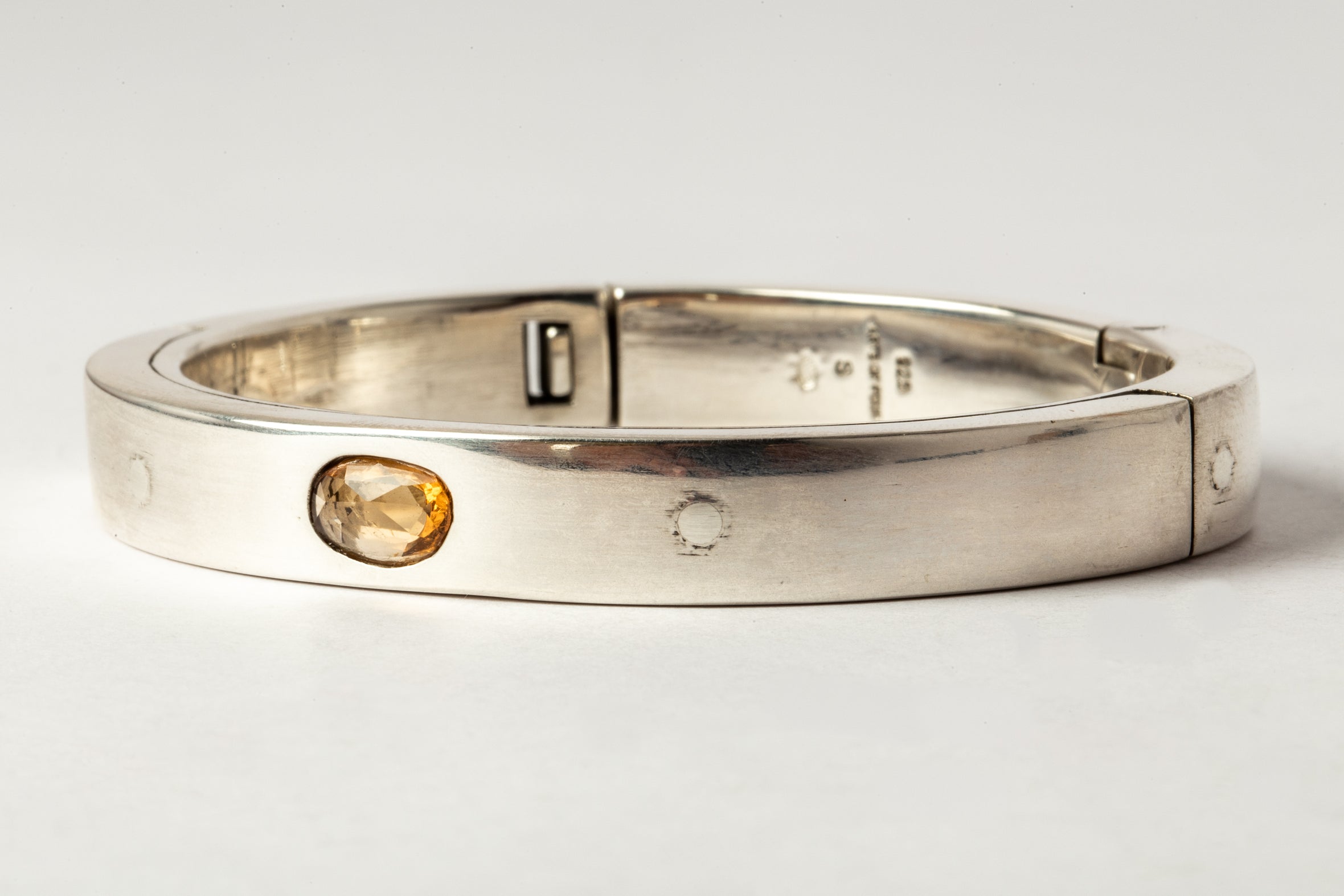 Sistema Bracelet v2 (1.0 CT, Orange Sapphire Faceted Slab, 9mm)