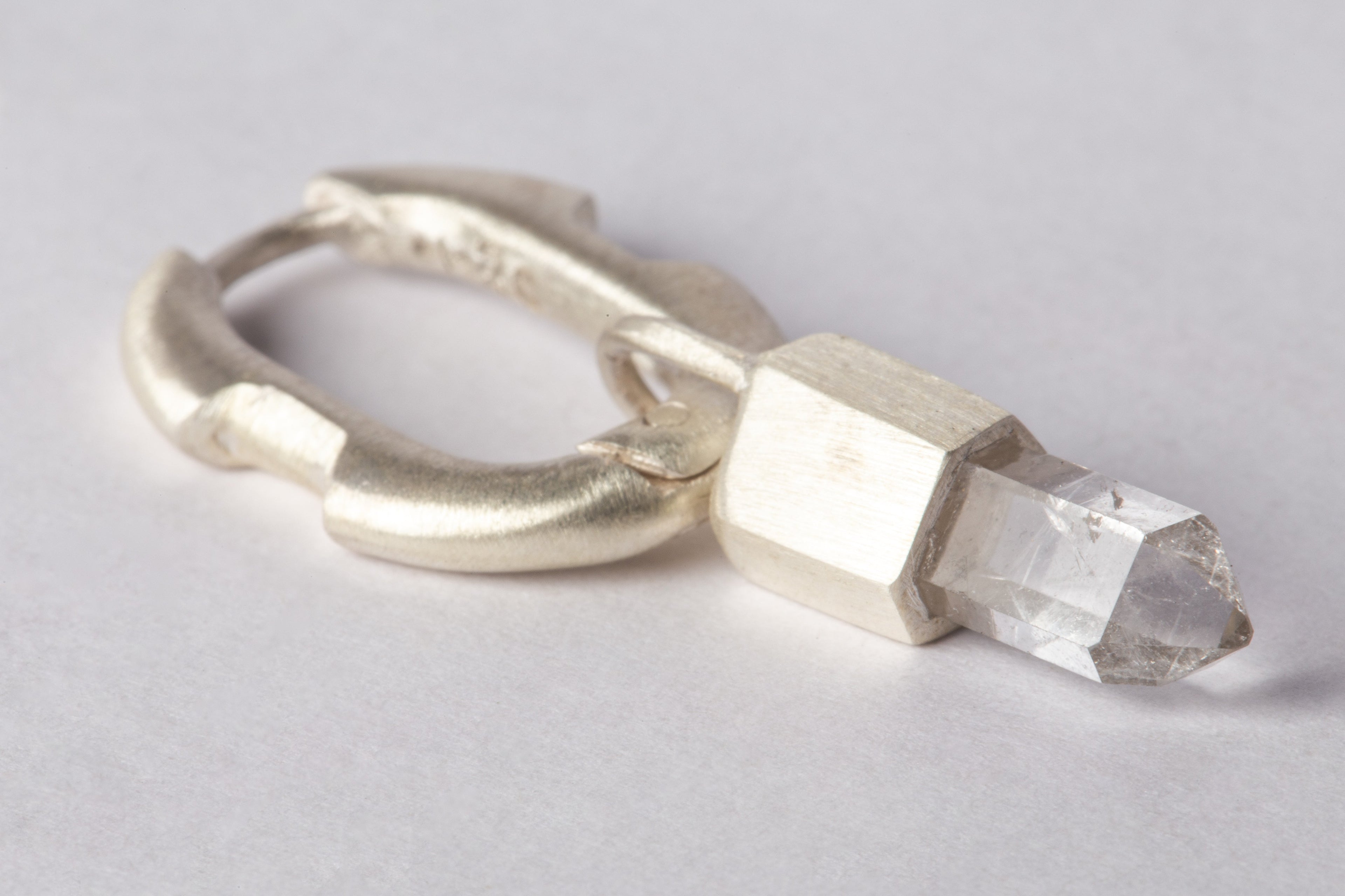 Deco Earring (Extra Small, Herkimer)