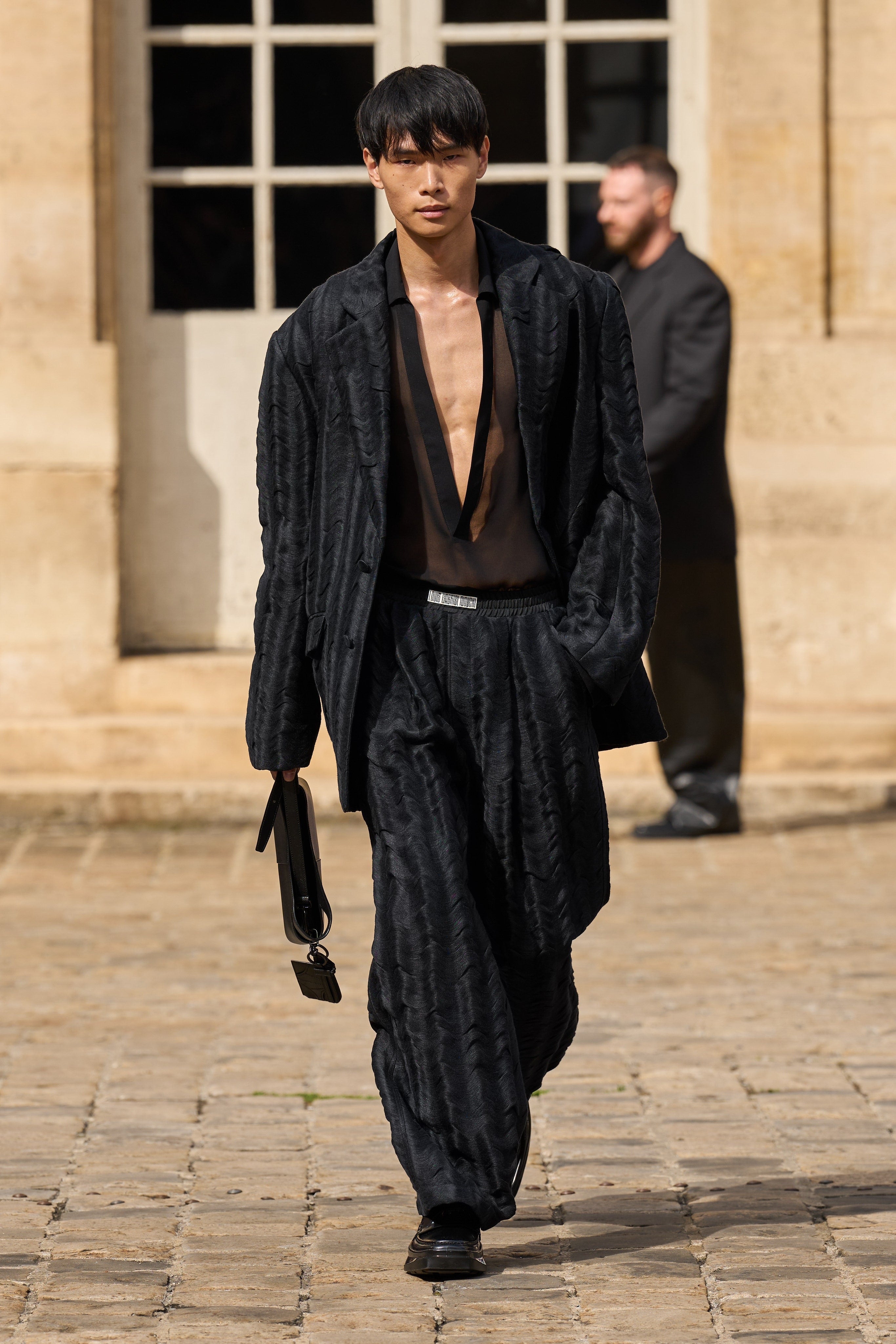 WAVY JACQUARD OVERSIZED JACKET