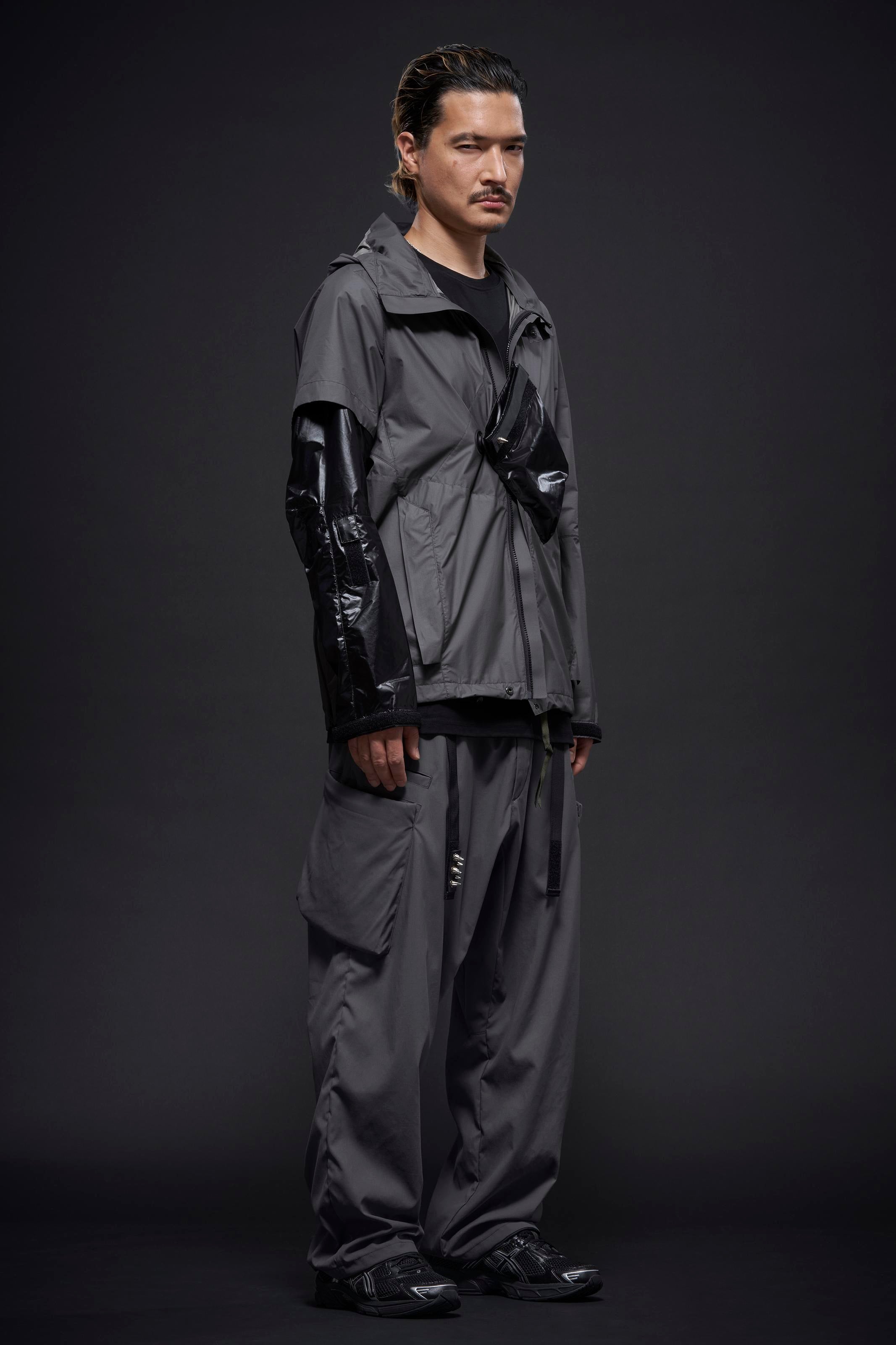 P55-M Nylon Stretch Cargo Trouser - Blaugrau