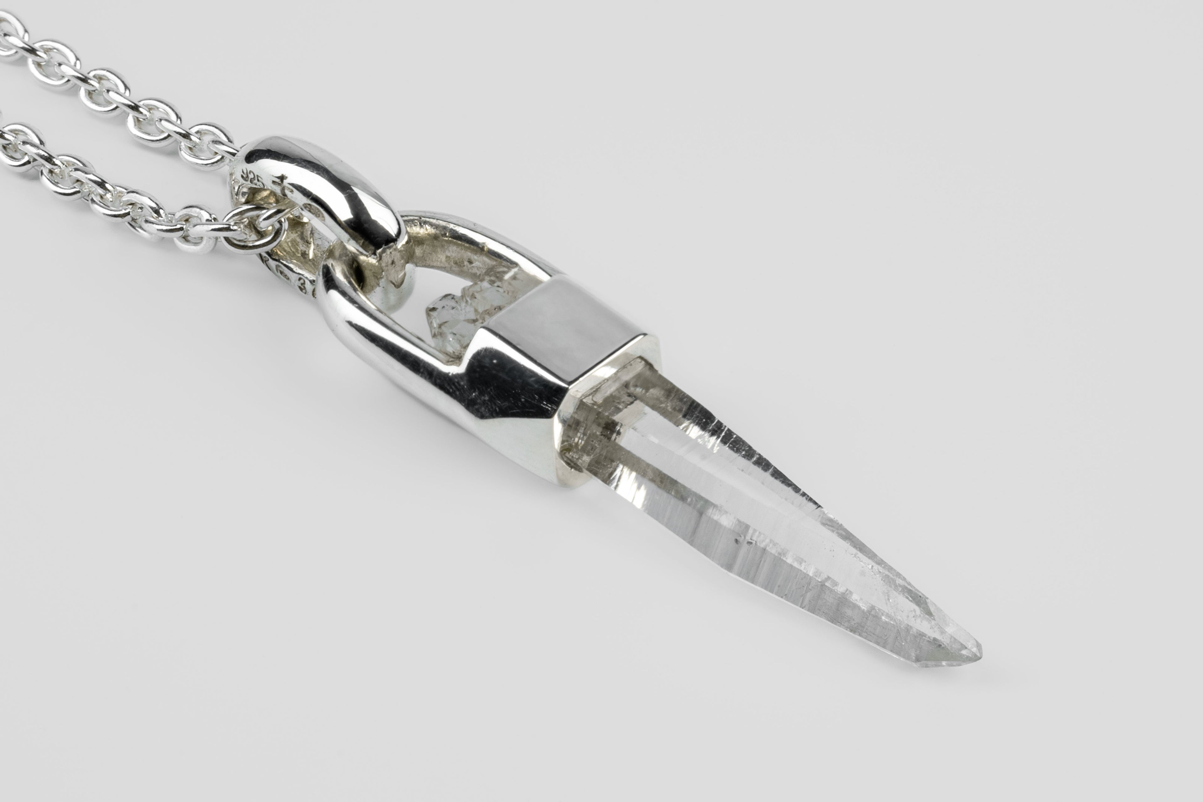 Talisman Necklace (Brace-Held, Lemurian Quartz, PA+LEM)