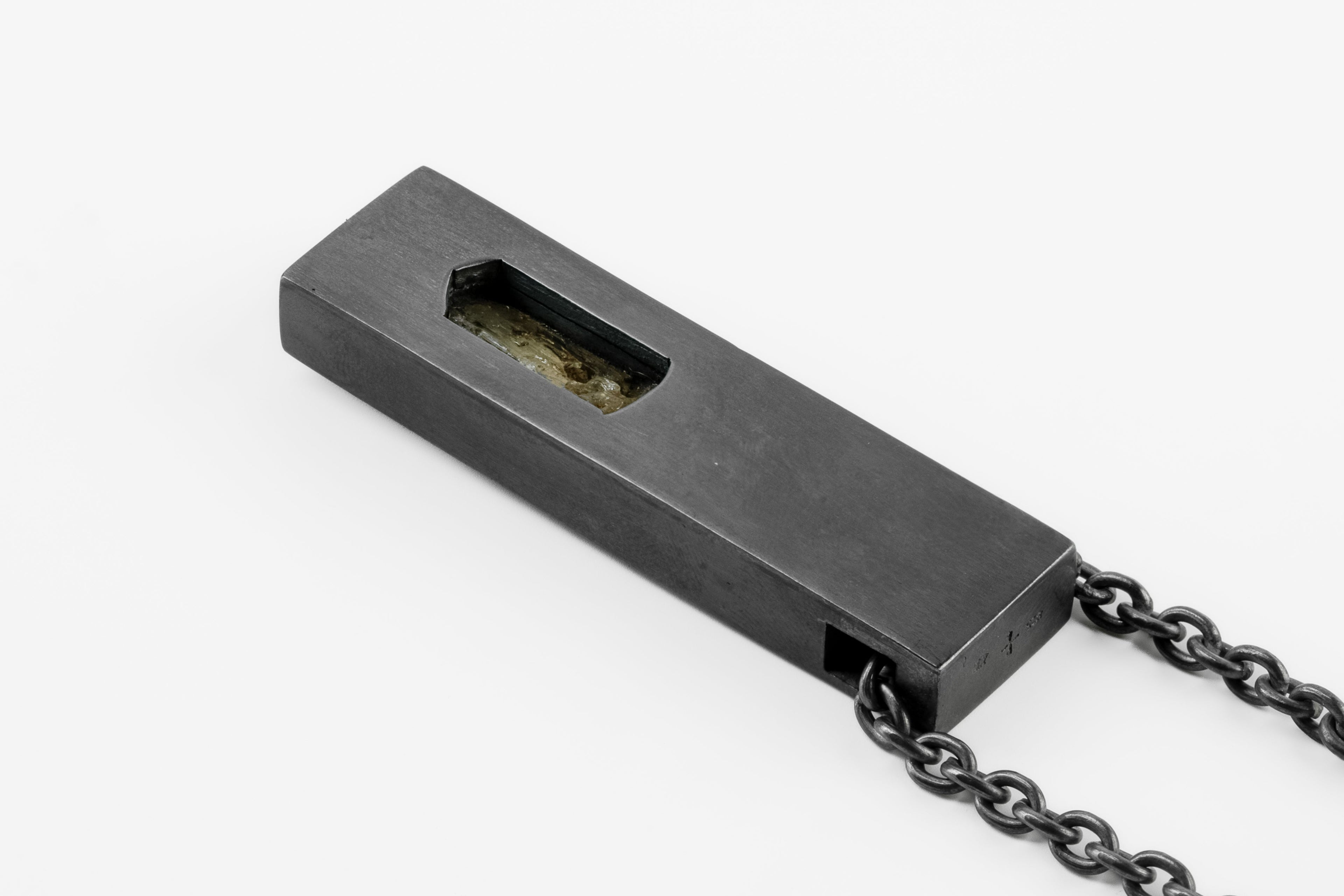 Amulet Cuboid Necklace (Imperial Topaz, KA+ITOP)
