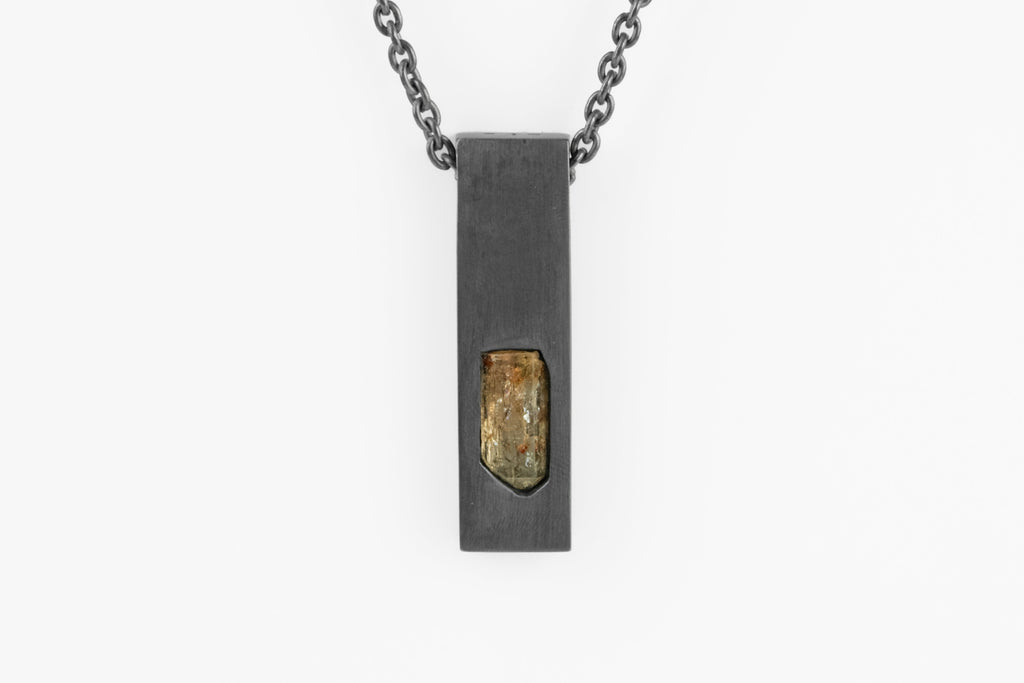 Amulet Cuboid Necklace (Imperial Topaz, KA+ITOP)
