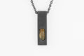 Amulet Cuboid Necklace (Imperial Topaz, KA+ITOP)