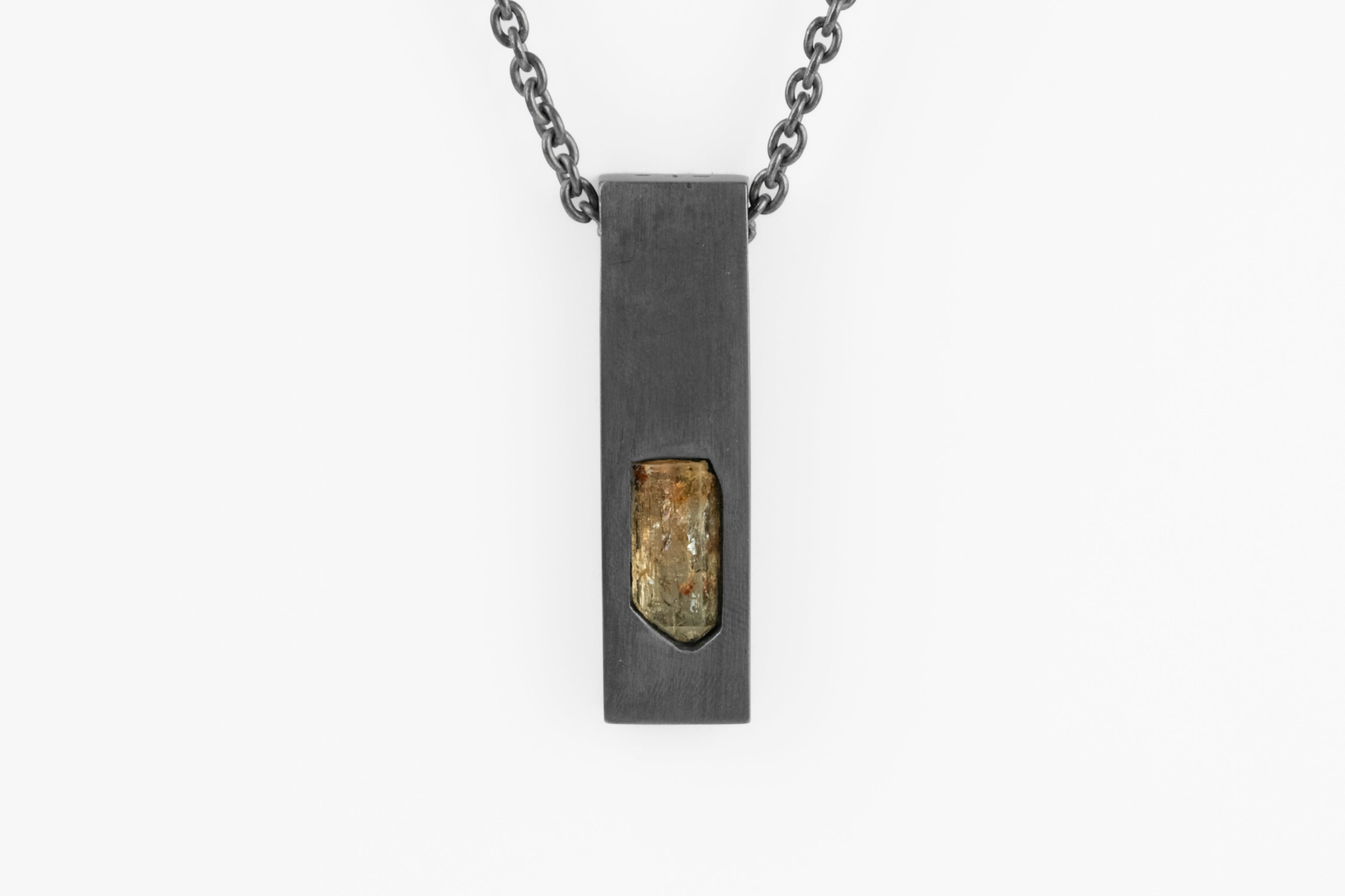 Amulet Cuboid Necklace (Imperial Topaz, KA+ITOP)