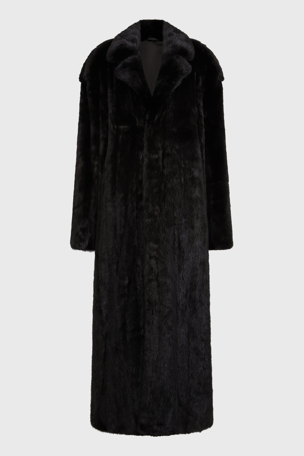 COMMANDER COAT BLACK MINK