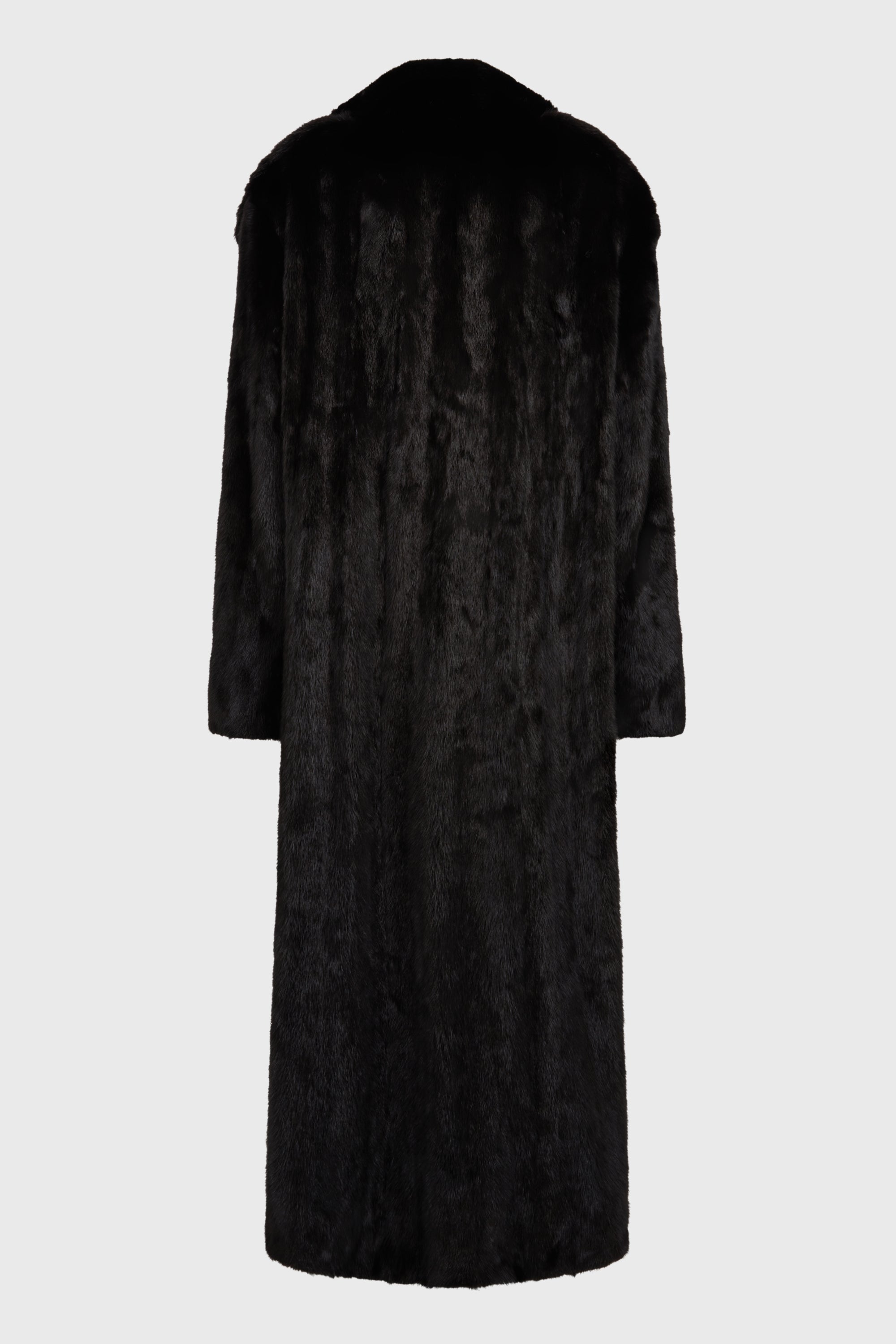 COMMANDER COAT BLACK MINK