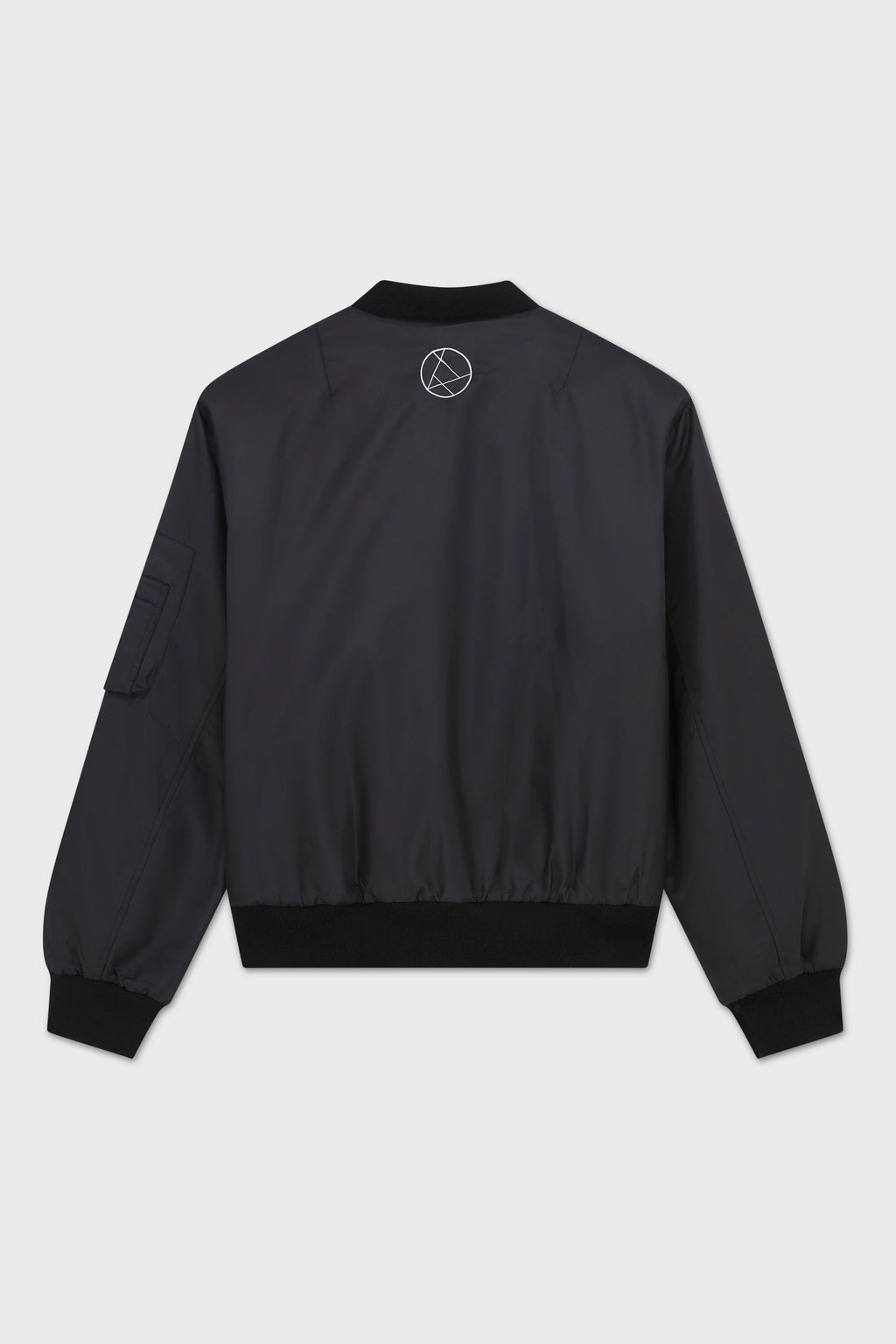 BLACK UNISEX REVERSIBLE MINK FUR BOMBER W/ LOGO 2023