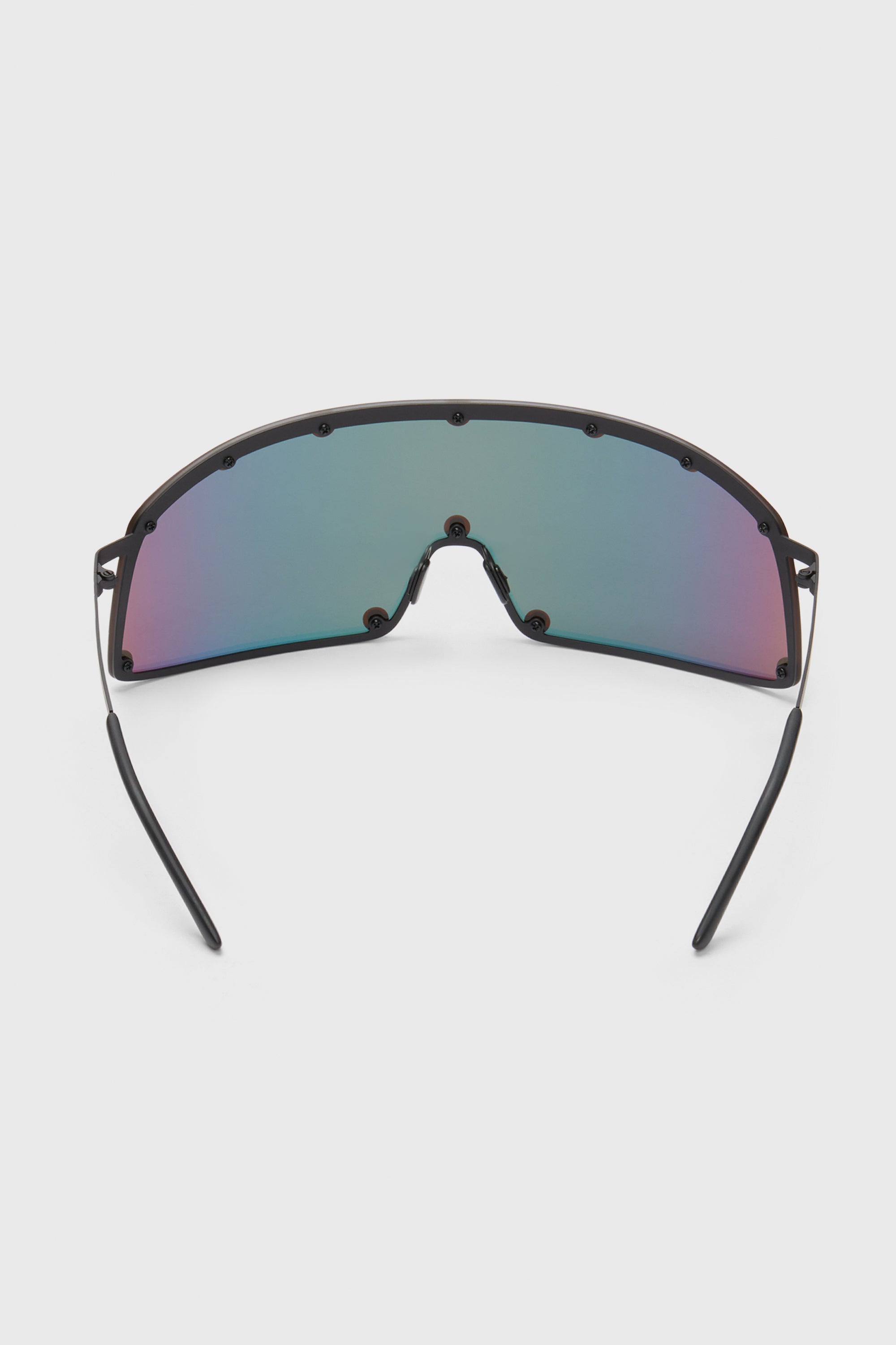 SUNGLASSES SHIELDING BLK TEMPLE/RAINBOW LENS