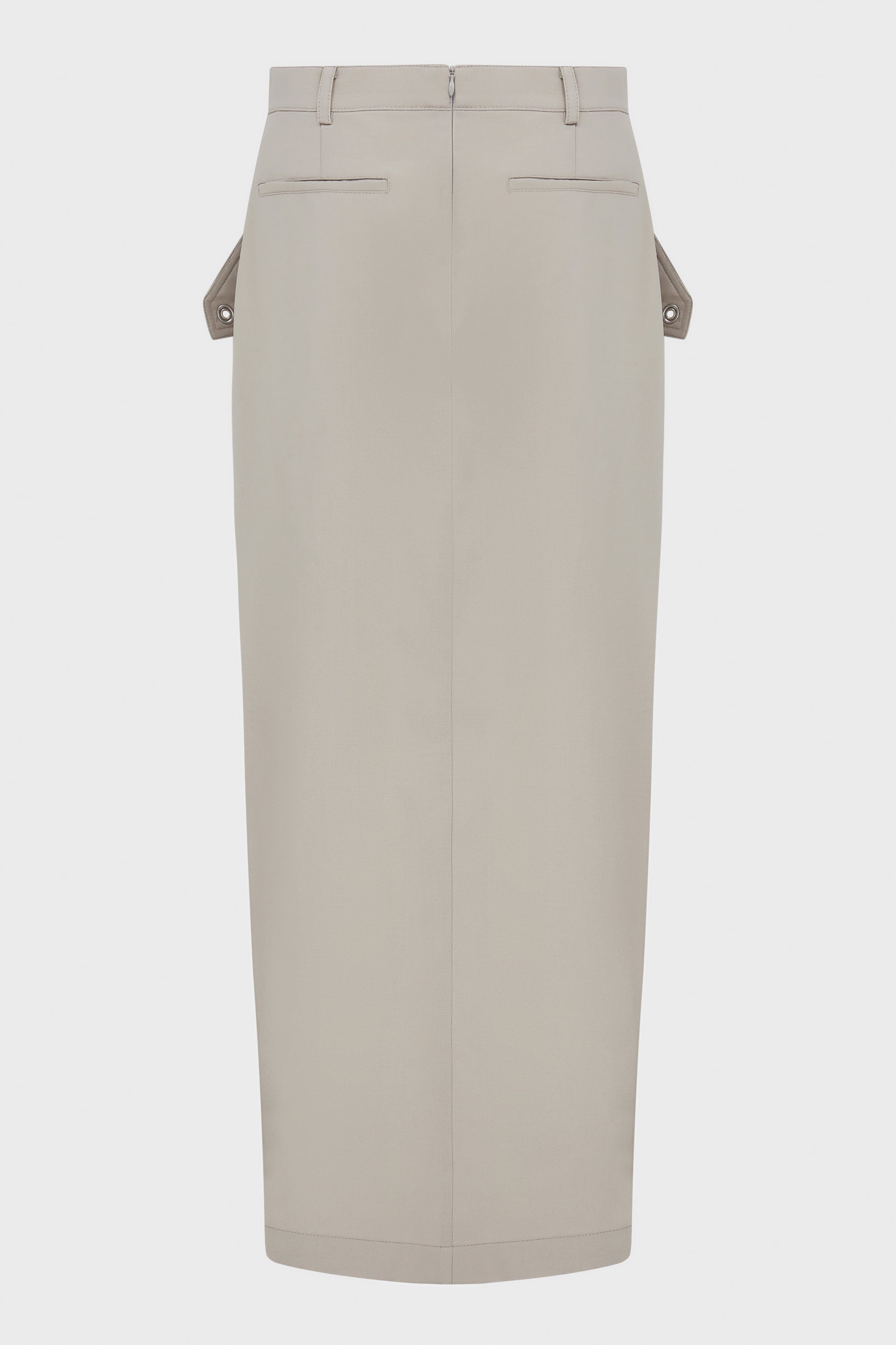 ZIP ACCESS MIDI SKIRT